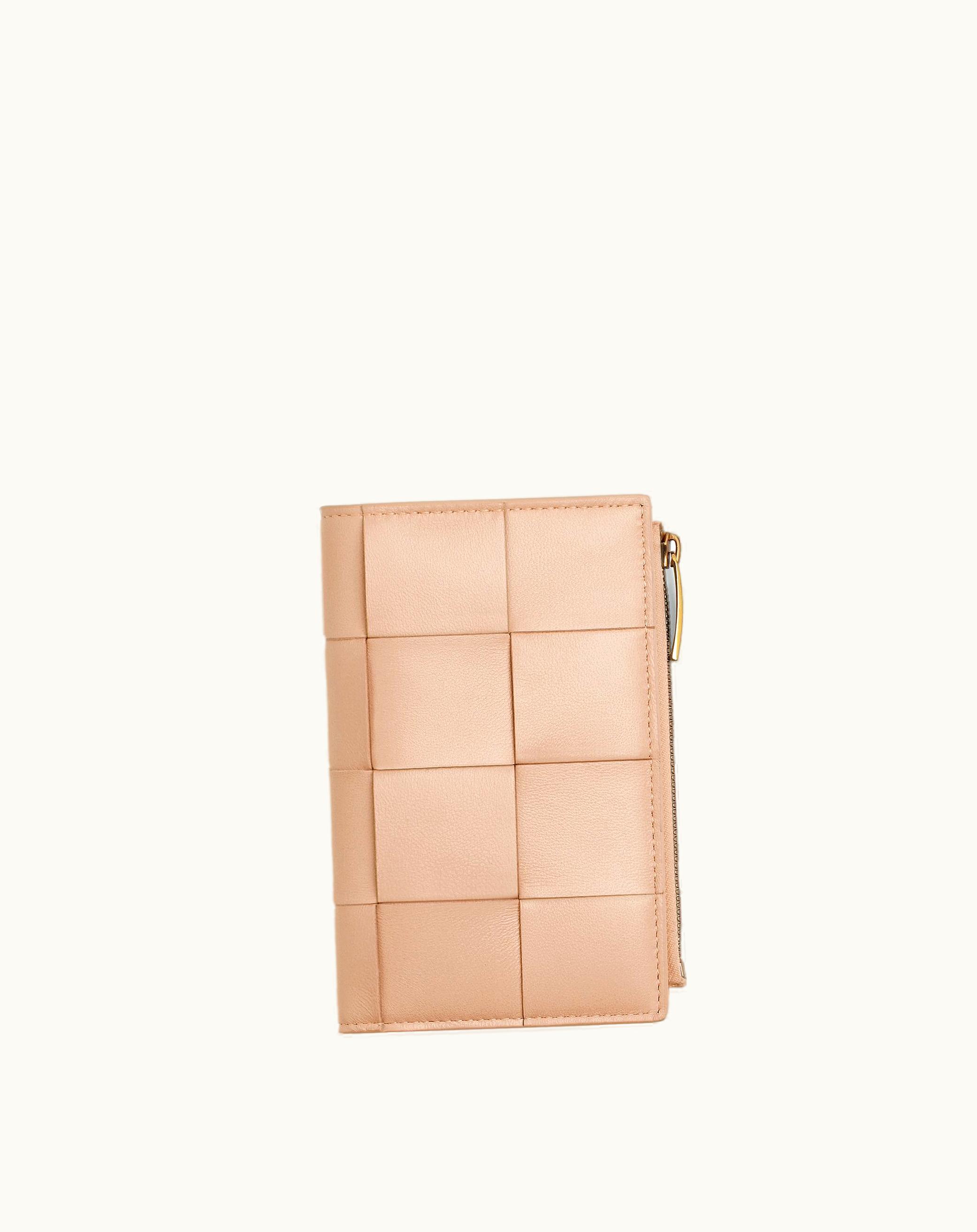 Bottega Veneta Bottega Veneta Women's Medium Cassette Bi-Fold Zip Wallet In Lotus