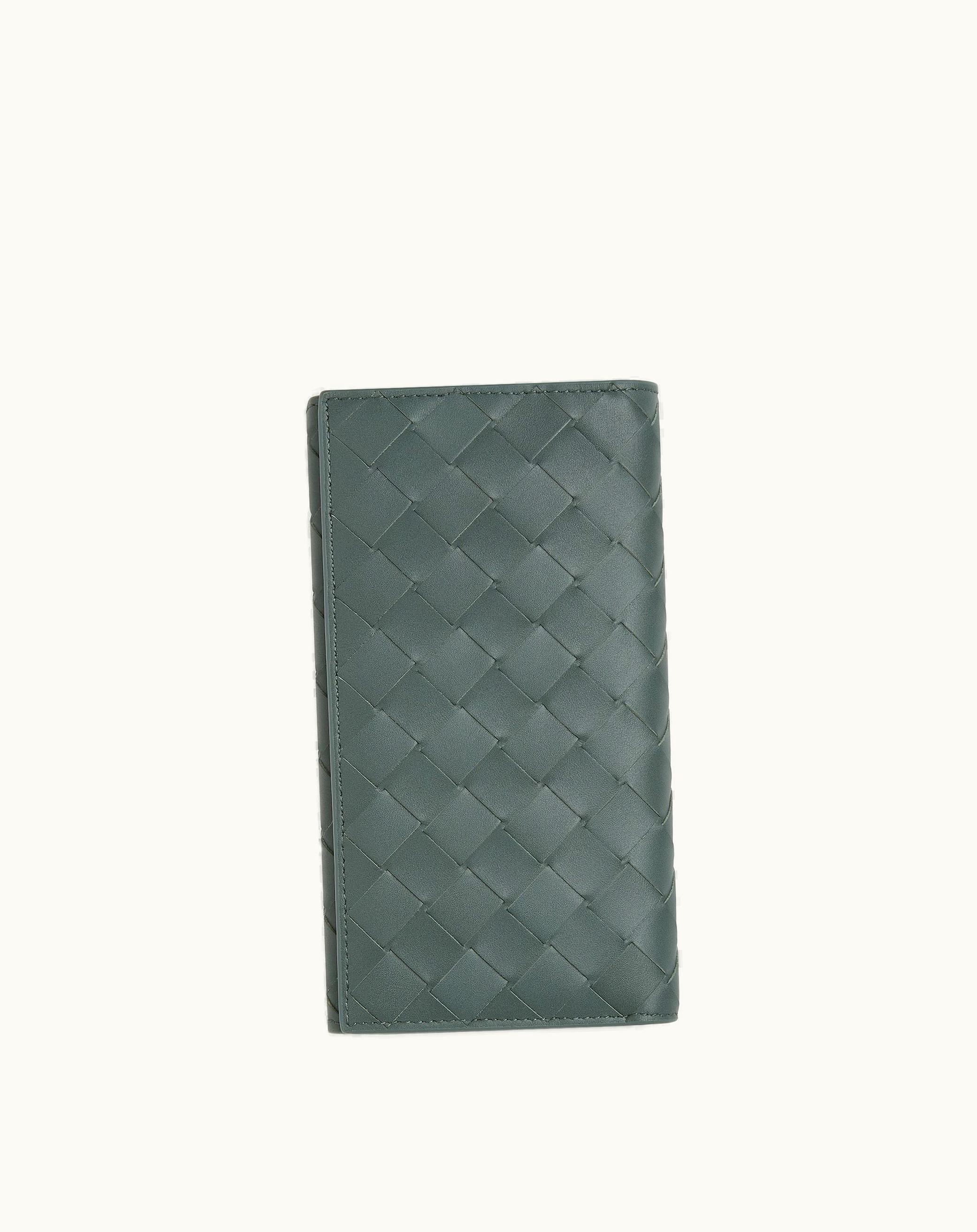 Bottega Veneta Bottega Veneta Men's Long Intrecciato Wallet In Slate