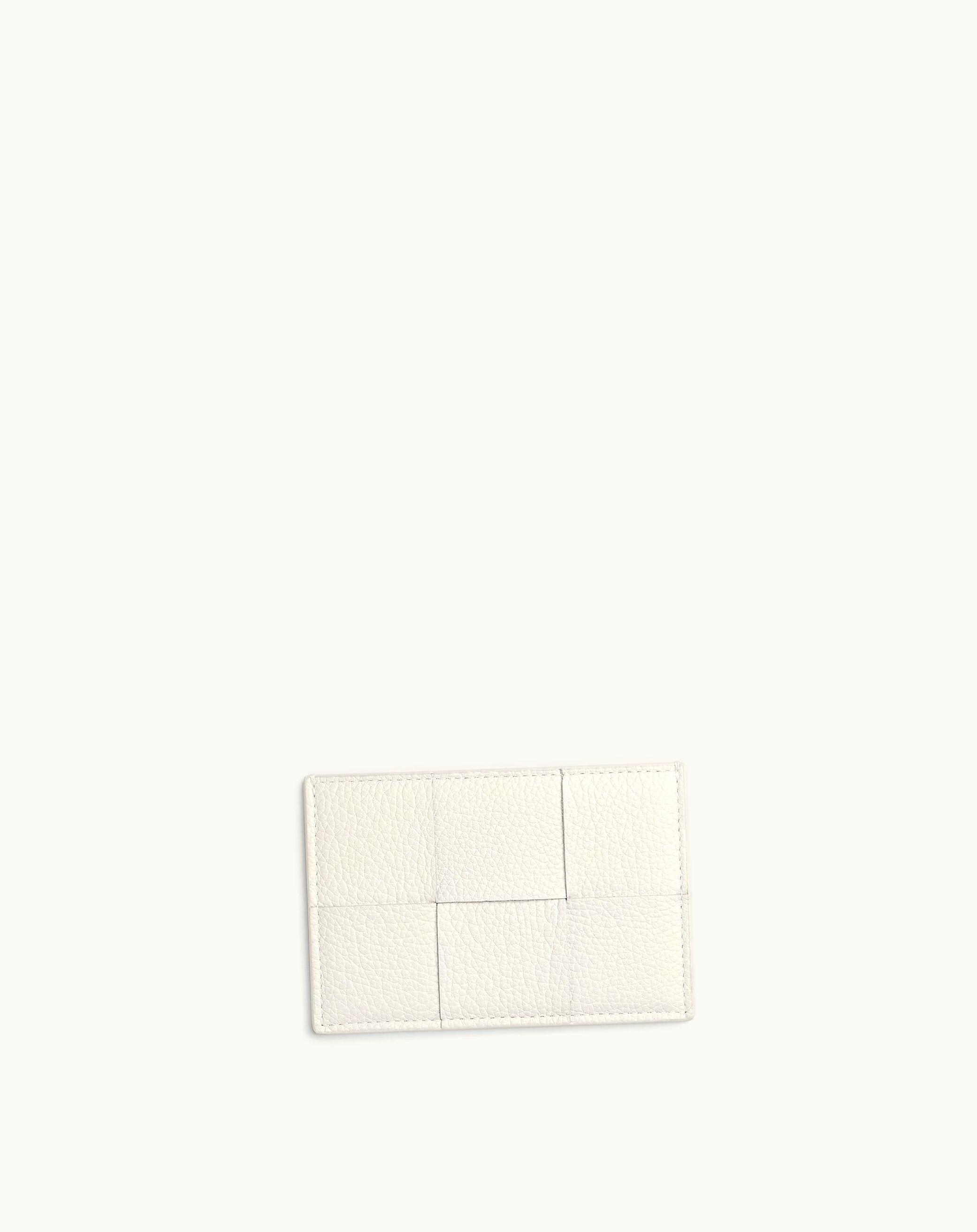 Bottega Veneta Bottega Veneta Women's Cassette Credit Card Case In White