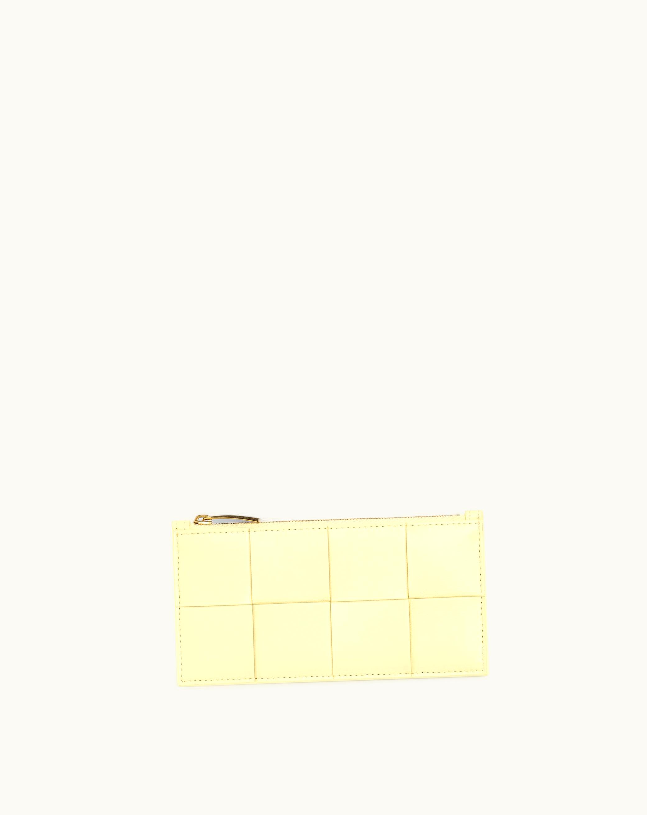 Bottega Veneta Bottega Veneta Women's Cassette Long Zippered Card Case In Camomile