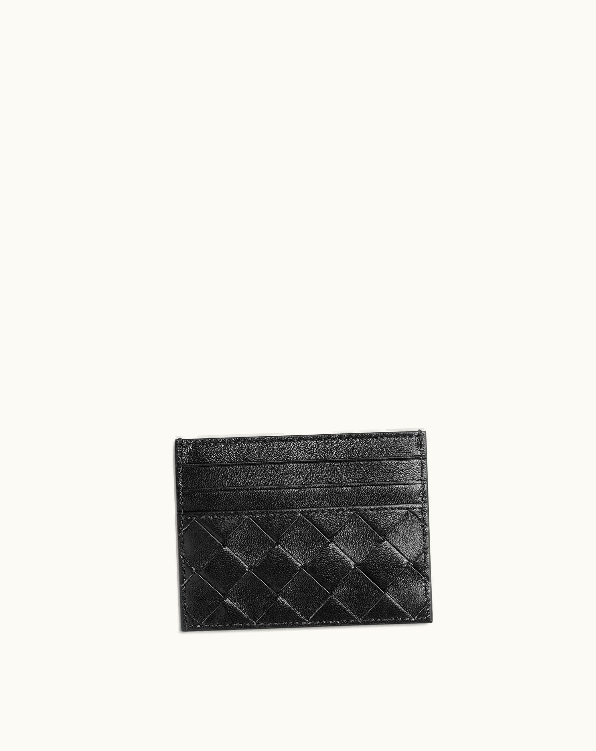 Bottega Veneta Bottega Veneta Women's Intrecciato Credit Card Case In Black