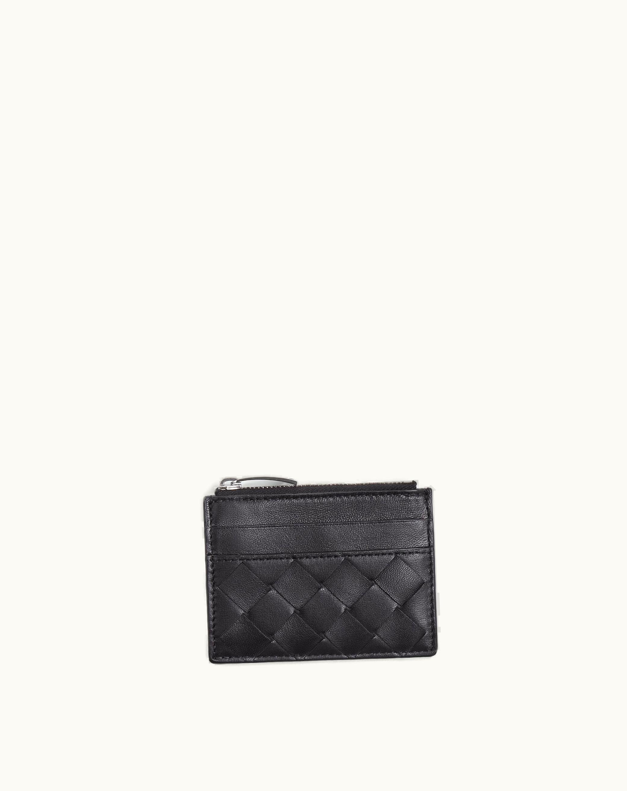 Bottega Veneta Bottega Veneta Intrecciato Credit Card Case In Nero