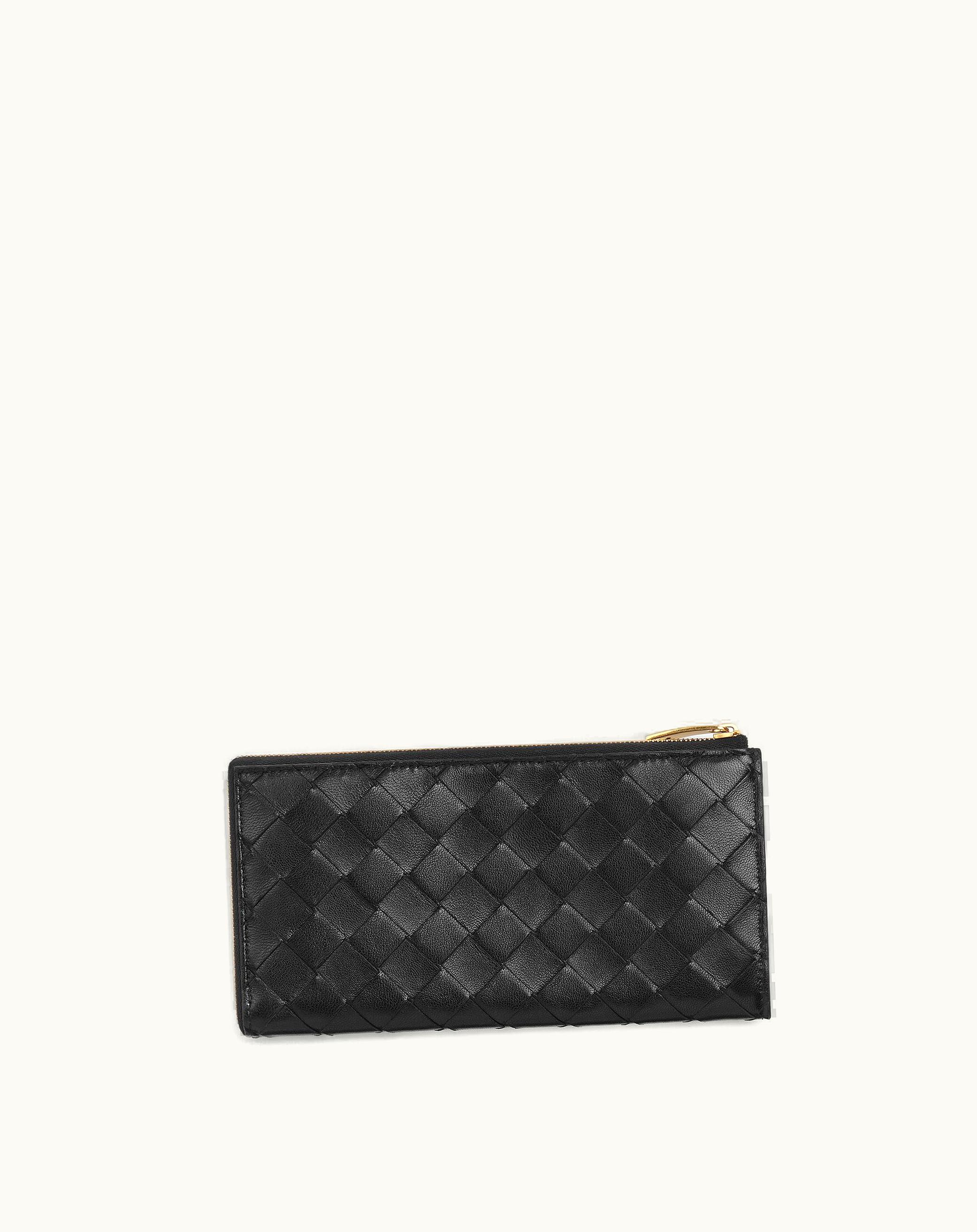 Bottega Veneta Bottega Veneta Women's L Zip Around Wallet In Black