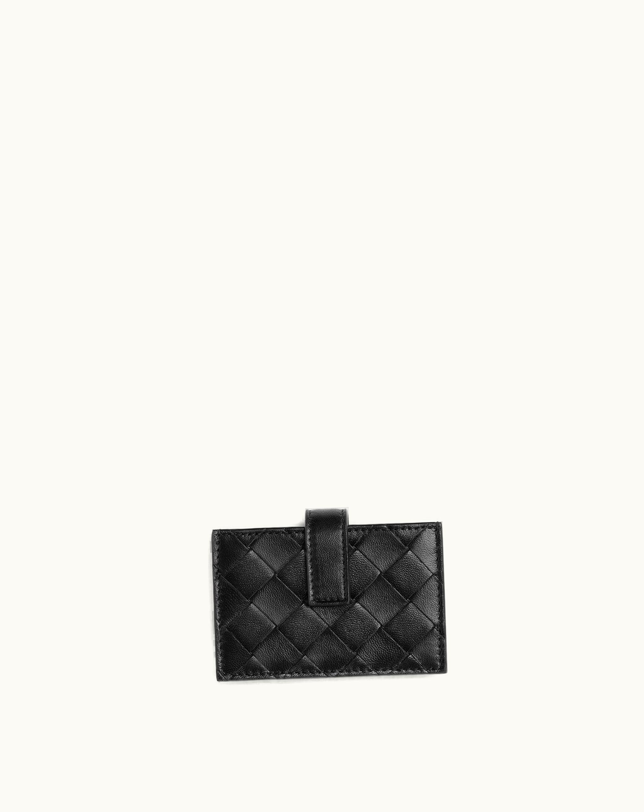 Bottega Veneta Bottega Veneta Women's Intrecciato Accordion Card Holder In Black