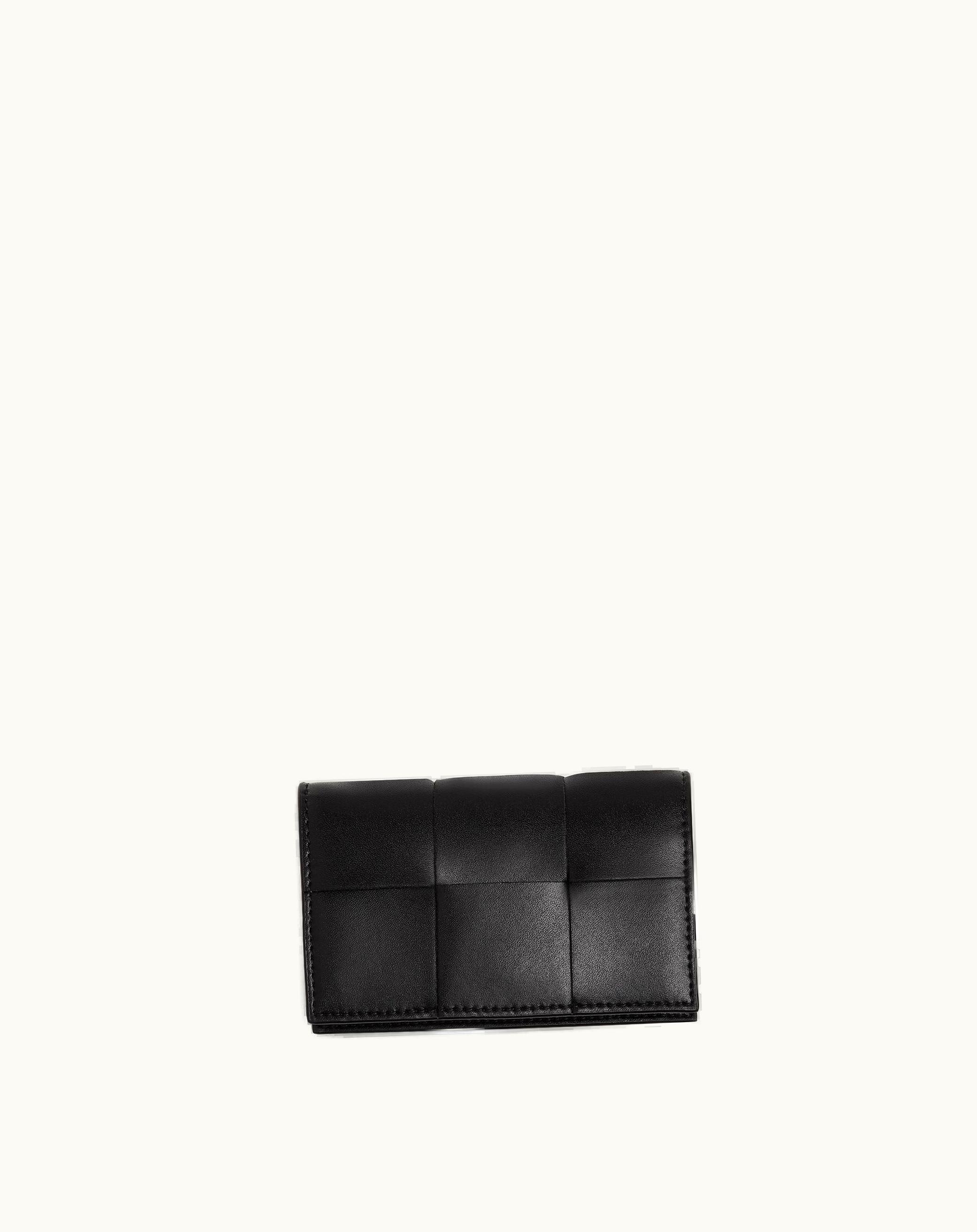 Bottega Veneta Bottega Veneta Men's Cassette Business Card Case In Black