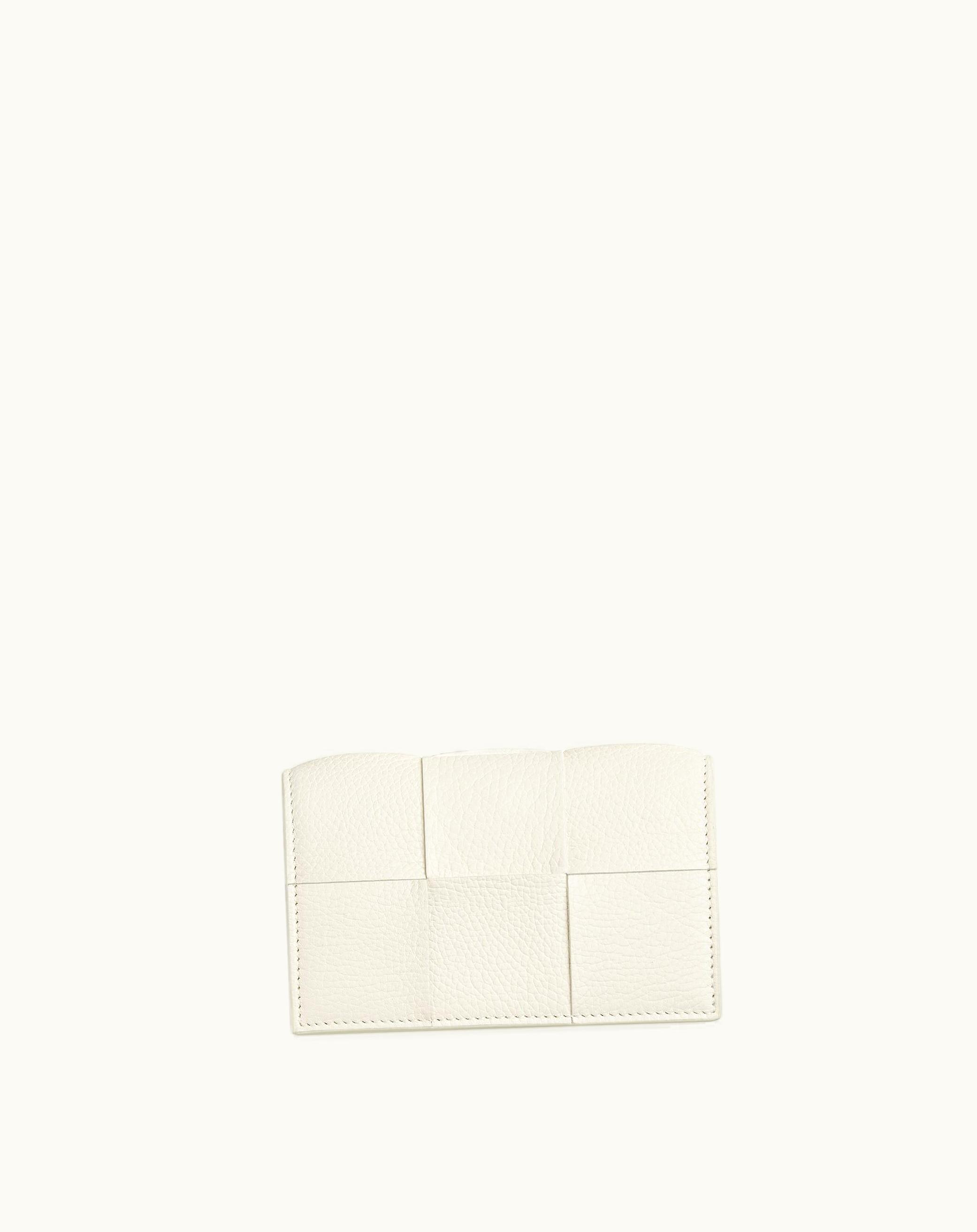 Bottega Veneta Bottega Veneta Women's Cassette Business Card Case In White