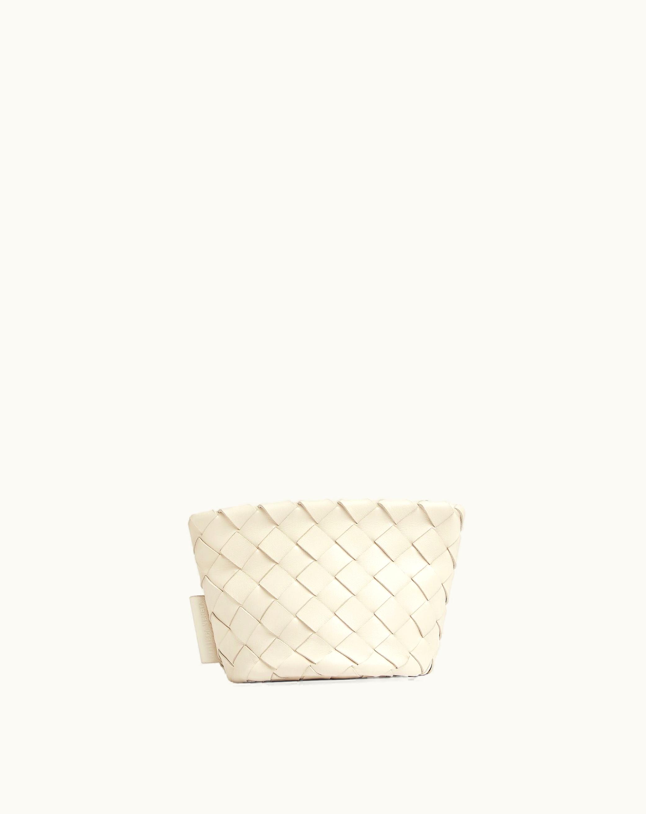 Bottega Veneta Bottega Veneta Women's Mini Intrecciato Bucket Pouch In Plaster