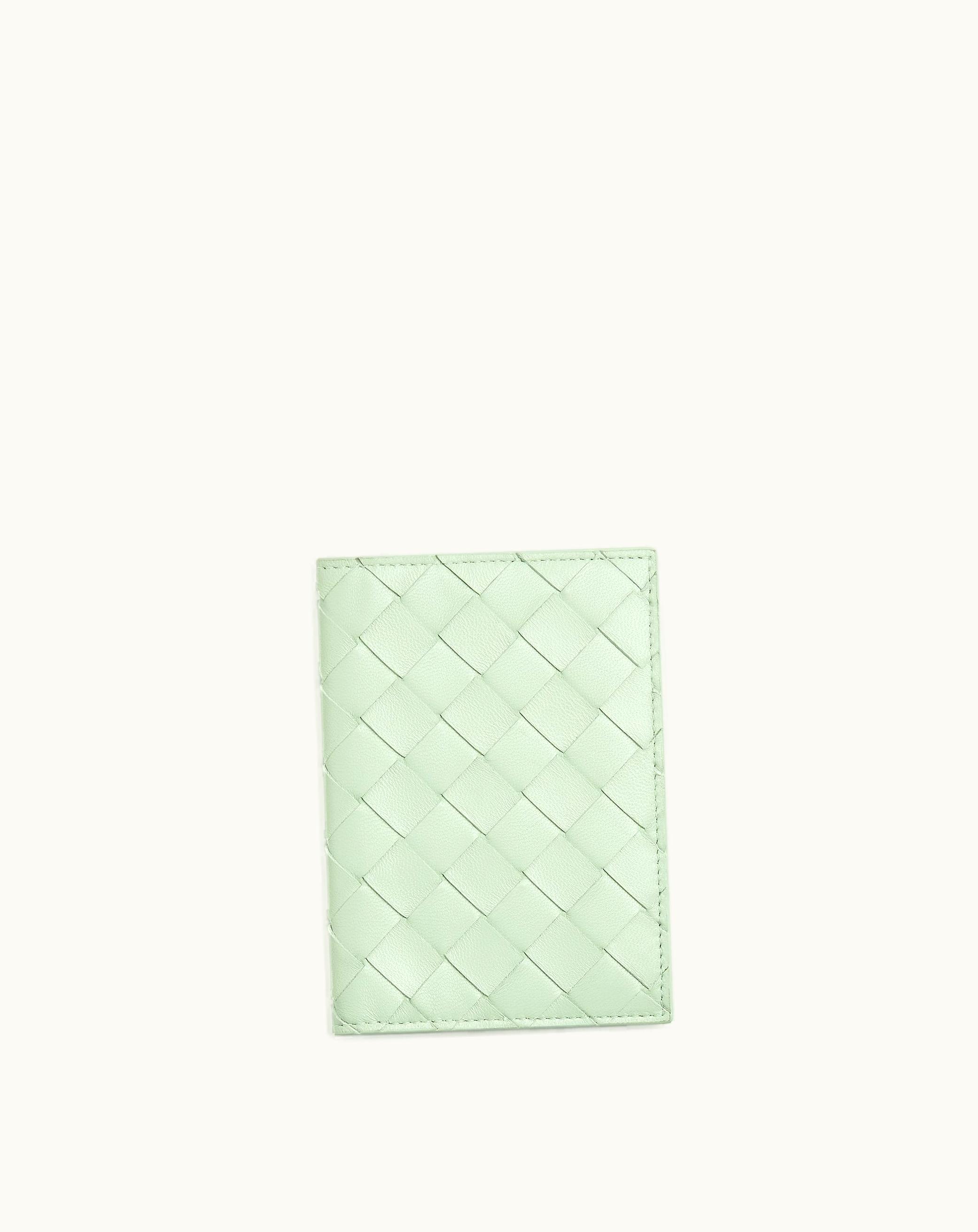 Bottega Veneta Bottega Veneta Women's Intrecciato Passport Case In Fresh Mint