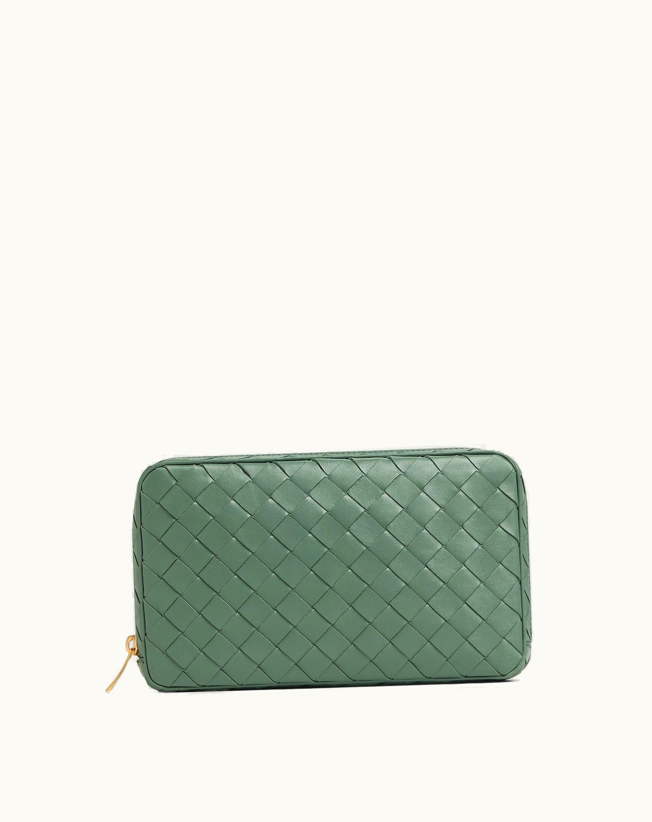 Bottega Veneta Bottega Veneta Women's Medium Intrecciato Zippered Pouch In Aloe