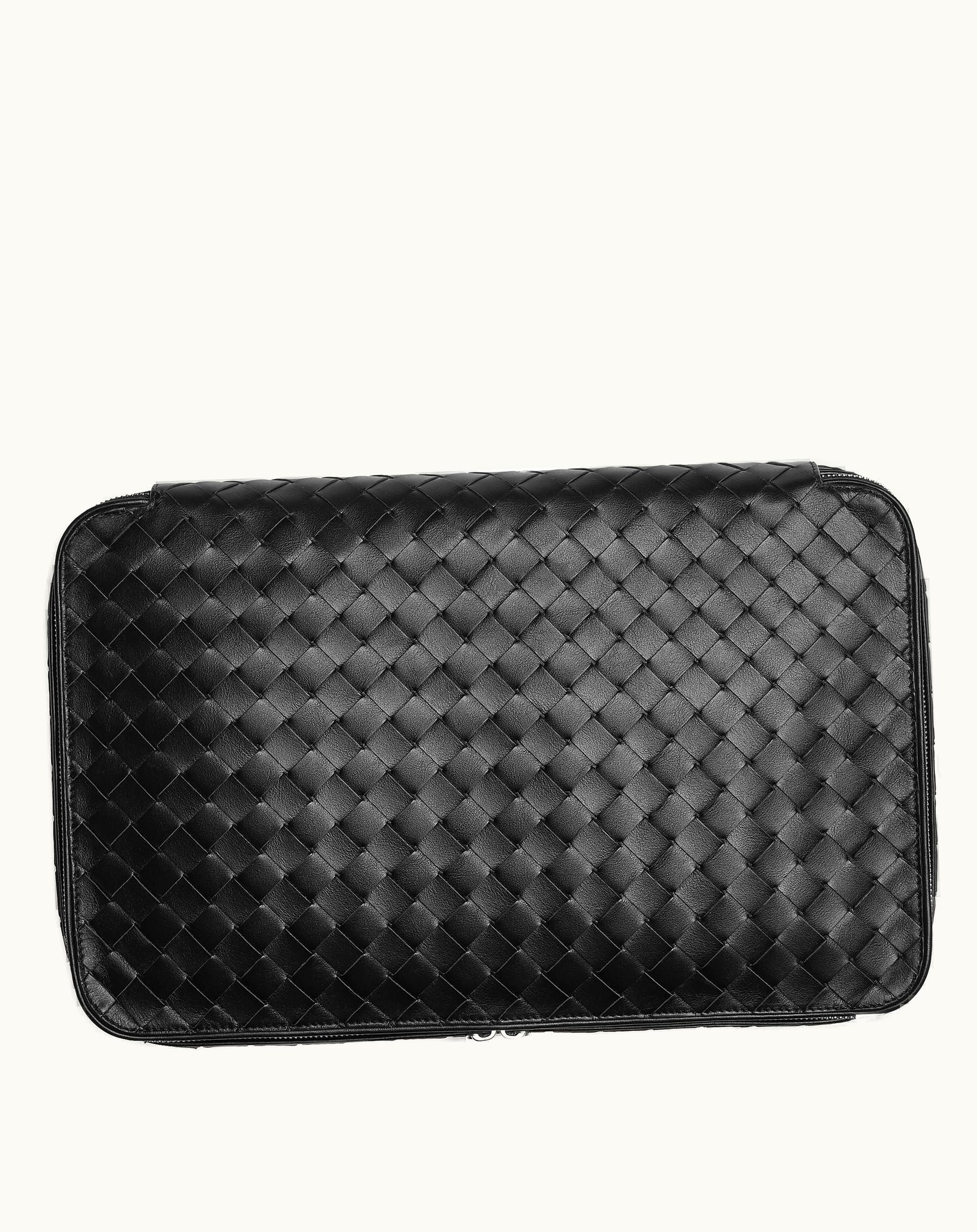 Bottega Veneta Bottega Veneta Men's Intrecciato Small Packing Cube In Black