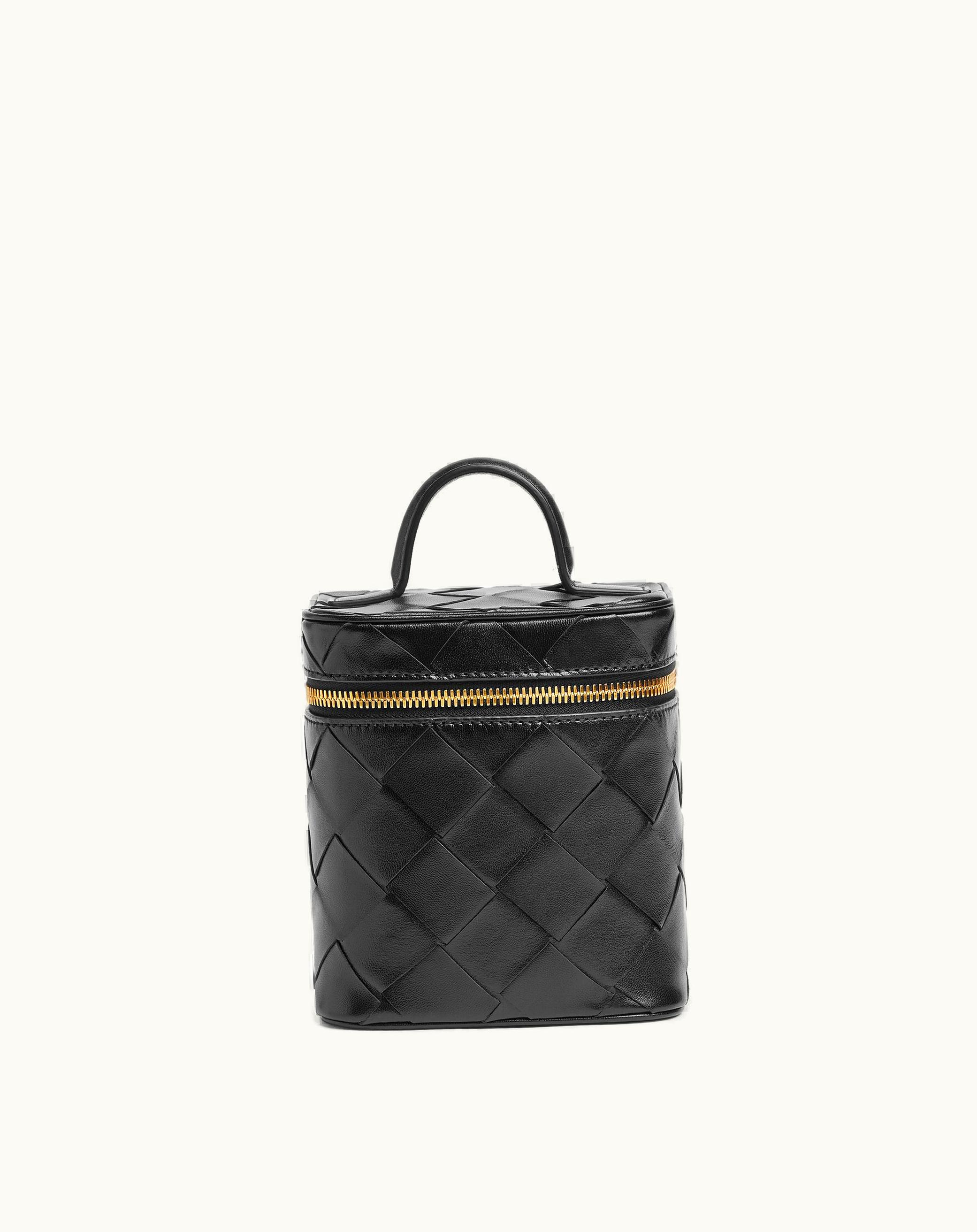 Bottega Veneta Bottega Veneta Women's Intrecciato North / South Vanity Case In Black