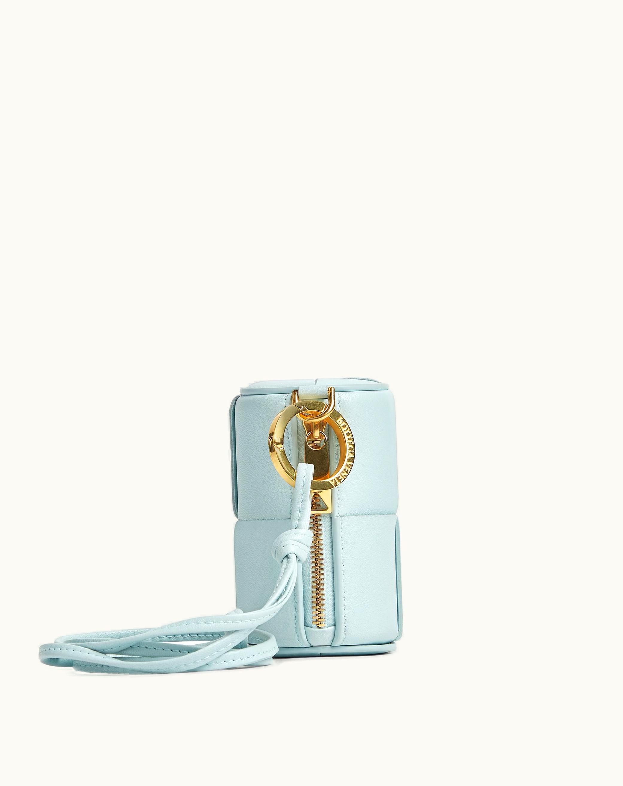 Bottega Veneta Bottega Veneta Women's Cassette Coin Case In Teal Washed