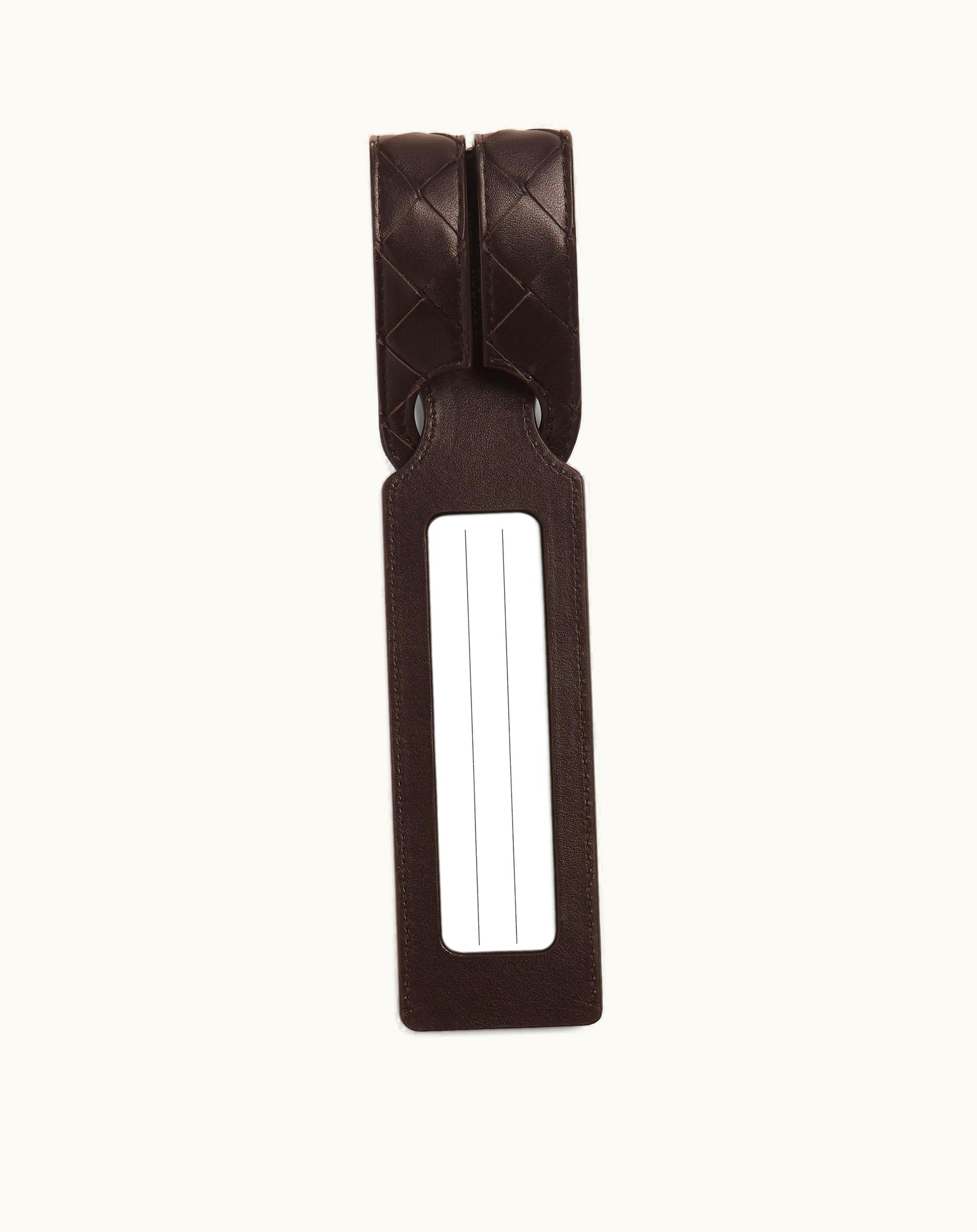 Bottega Veneta Bottega Veneta Men's Intrecciato Long Tag Holder In Fondant