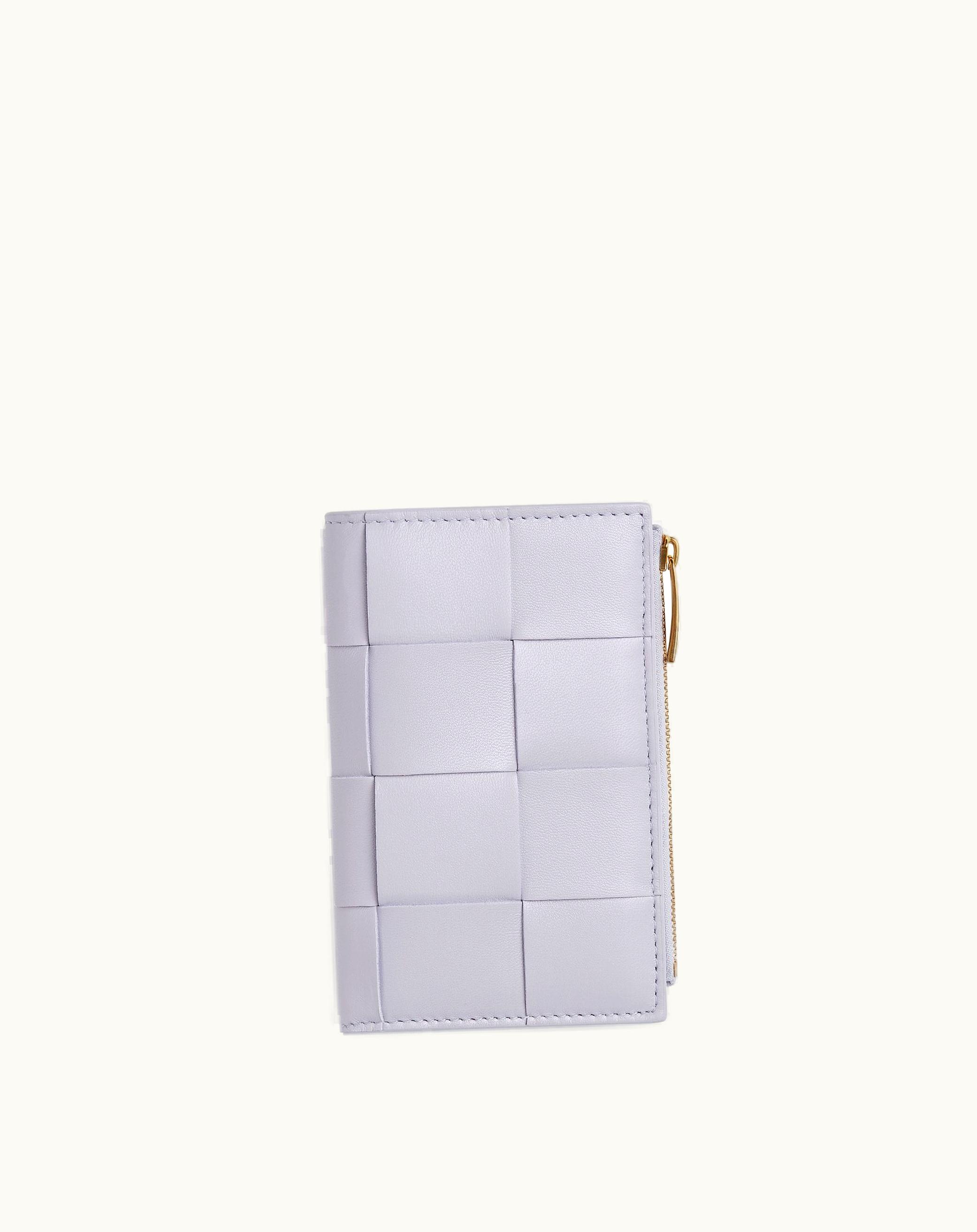 Bottega Veneta Bottega Veneta Women's Medium Cassette Bi-Fold Zip Wallet In Oyster