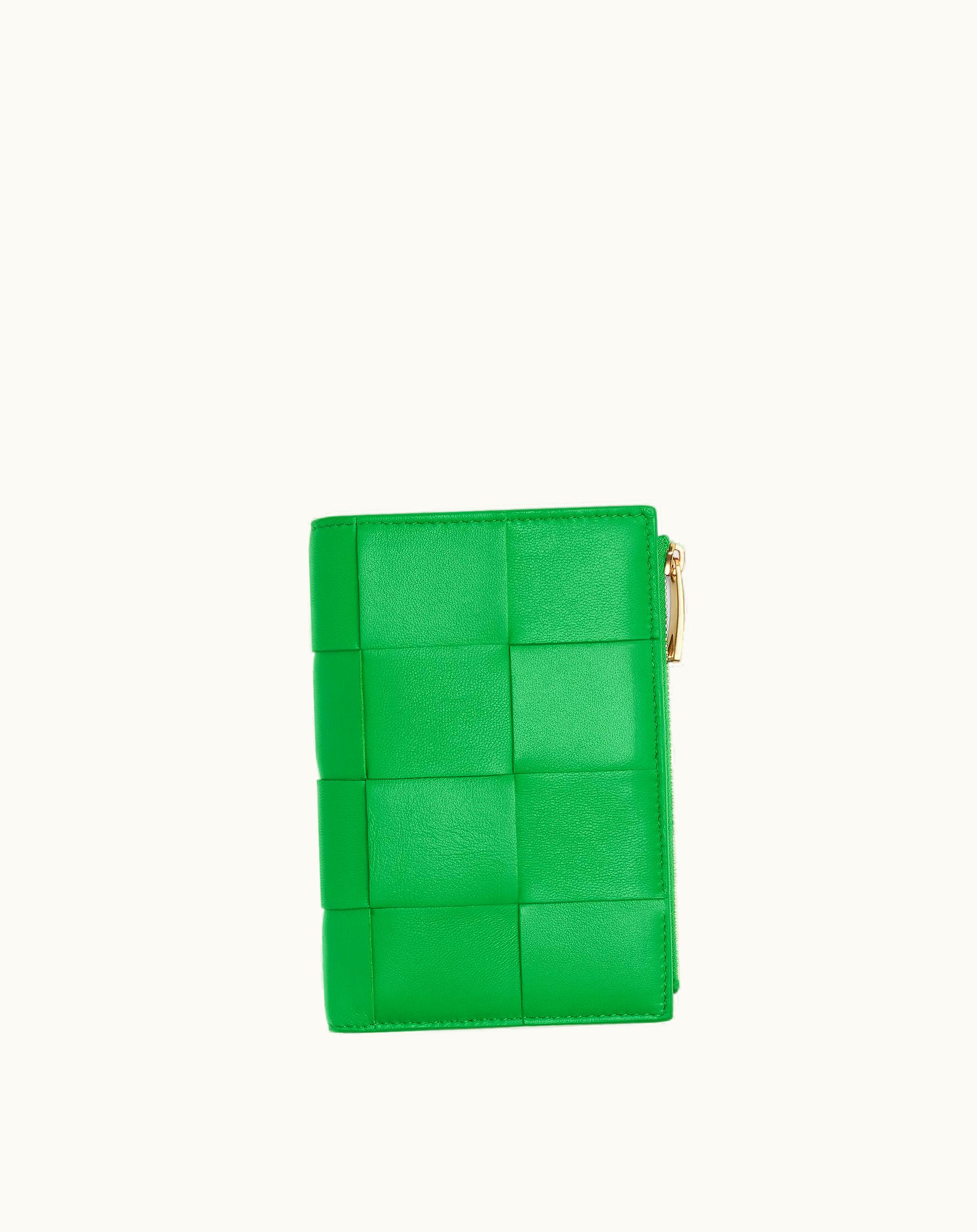 Bottega Veneta Bottega Veneta Women's Medium Cassette Bi-Fold Zip Wallet In Parakeet