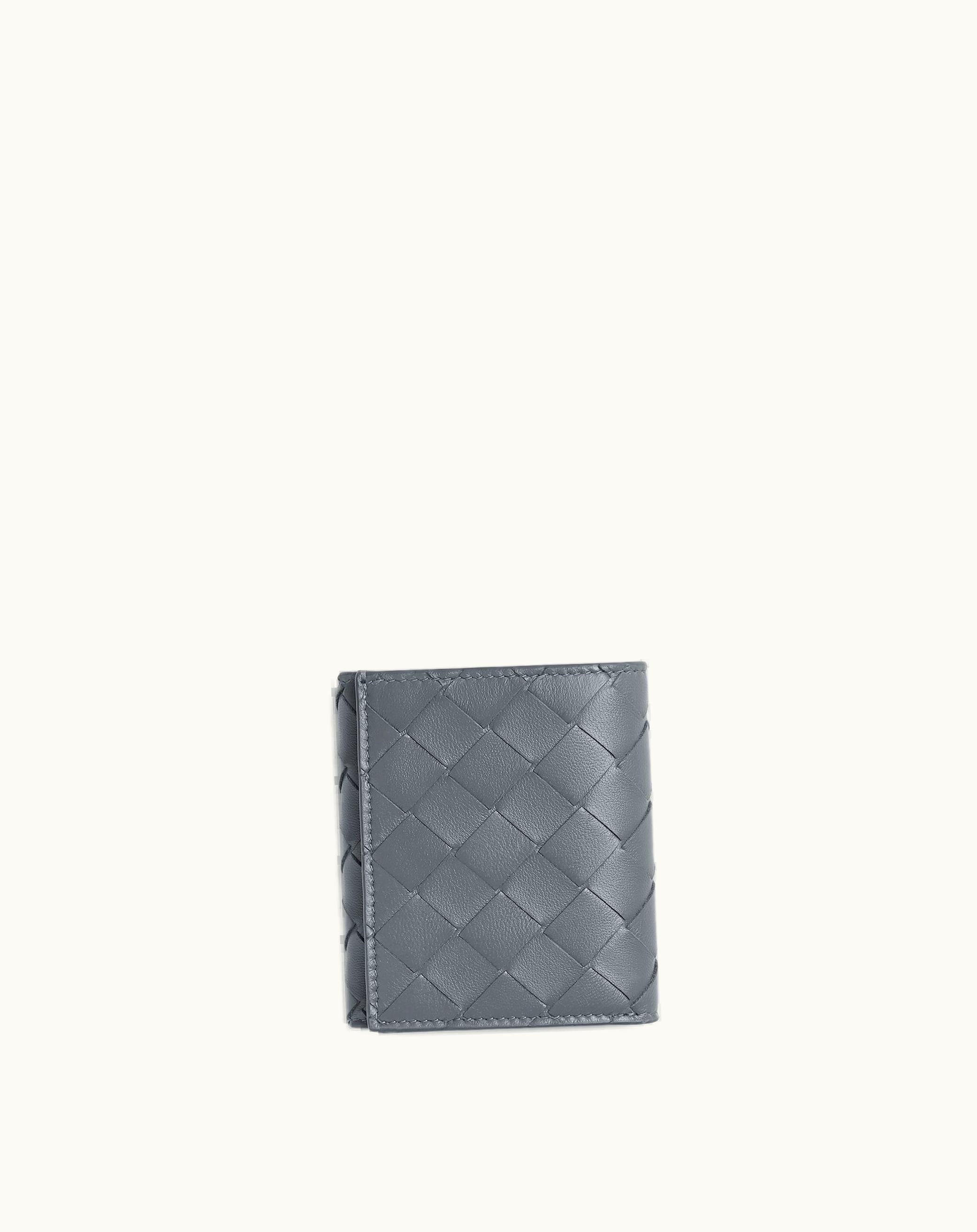 Bottega Veneta Bottega Veneta Women's Tri-Fold Zip Wallet With Detachable Card Case In Thunder