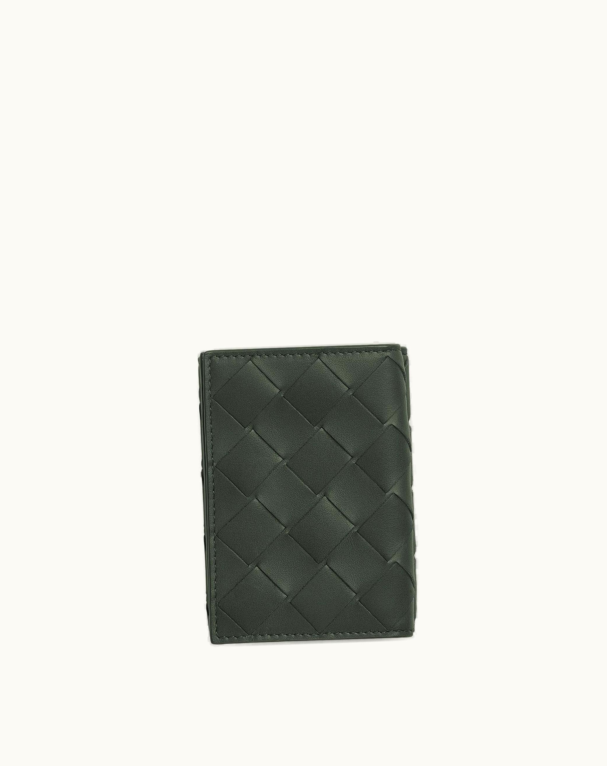 Bottega Veneta Bottega Veneta Men's Tiny Tri-Fold Wallet In Camping