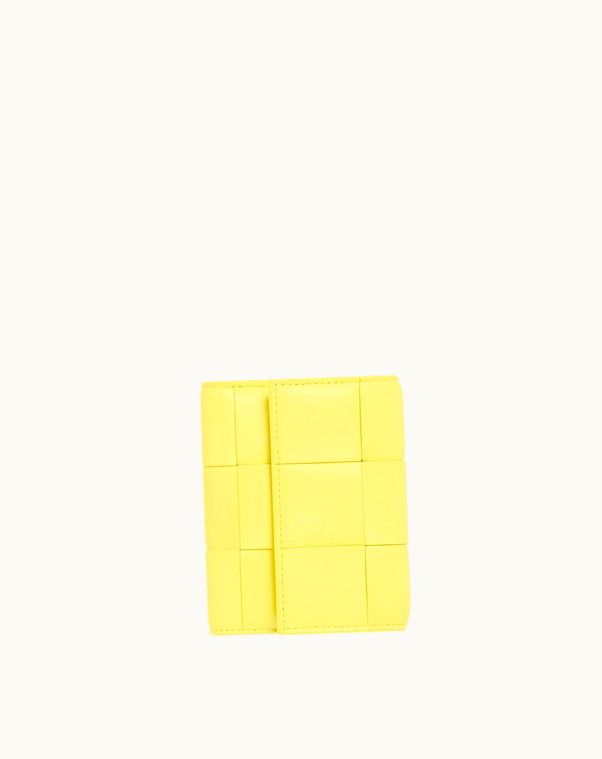 Bottega Veneta Bottega Veneta Women's Cassette Tri-Fold Zip Wallet In Sherbert