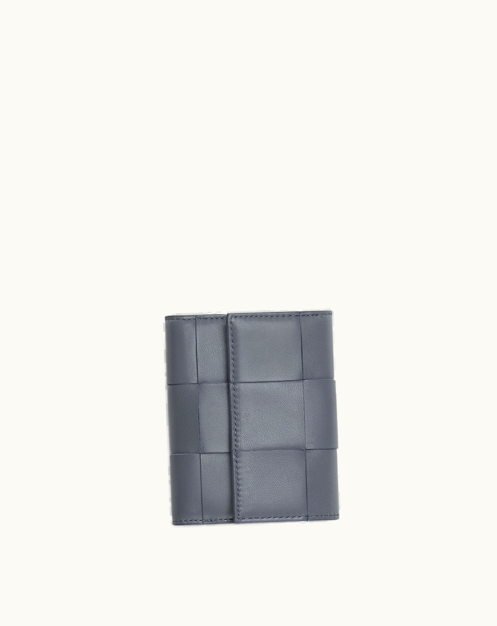 Bottega Veneta Bottega Veneta Women's Cassette Tri-Fold Zip Wallet In Thunder