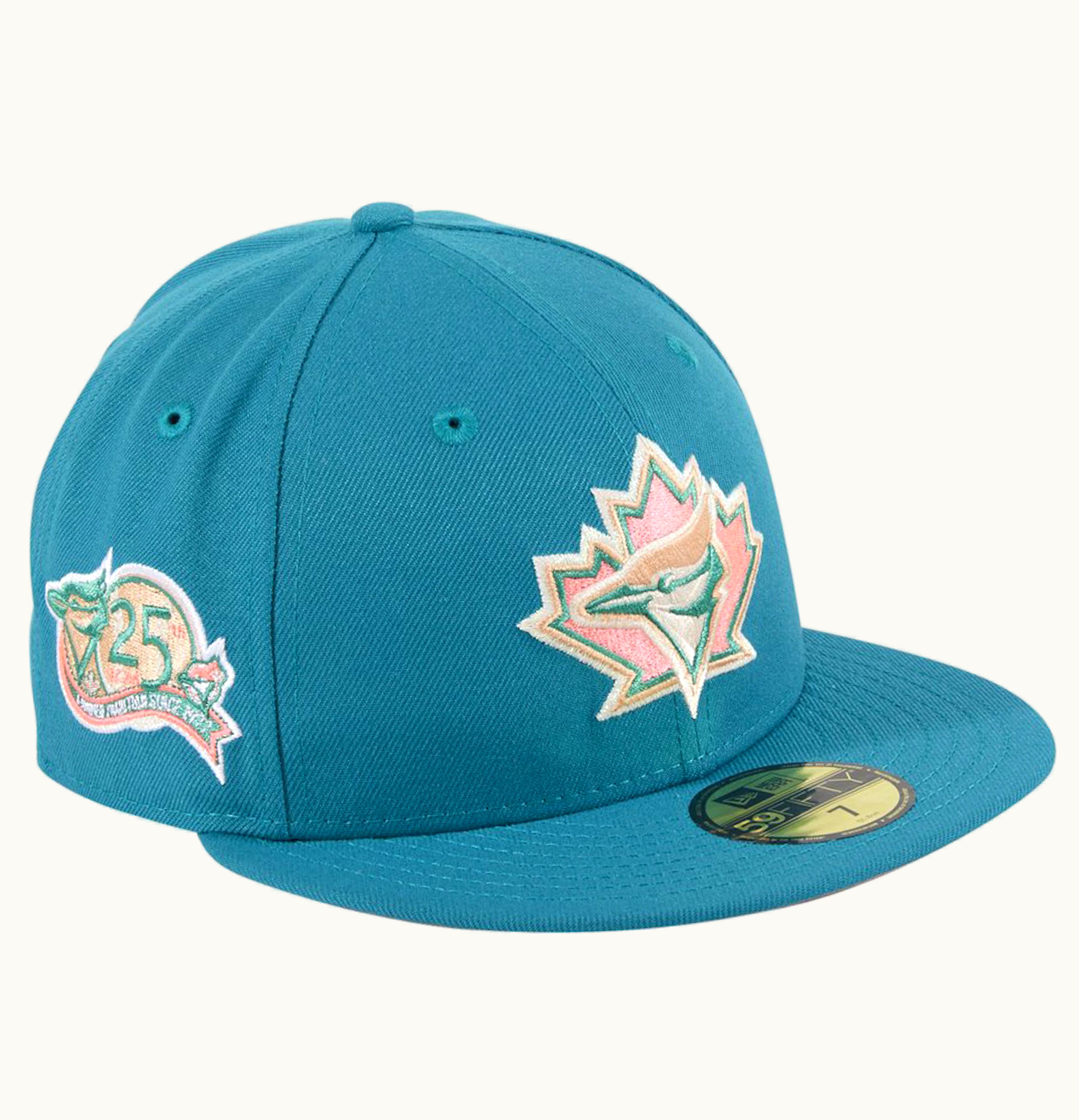 New Era New Era Toronto Blue Jays Badlands 25th Anniversary Patch Hat Club Exclusive 59Fifty Fitted Hat Teal