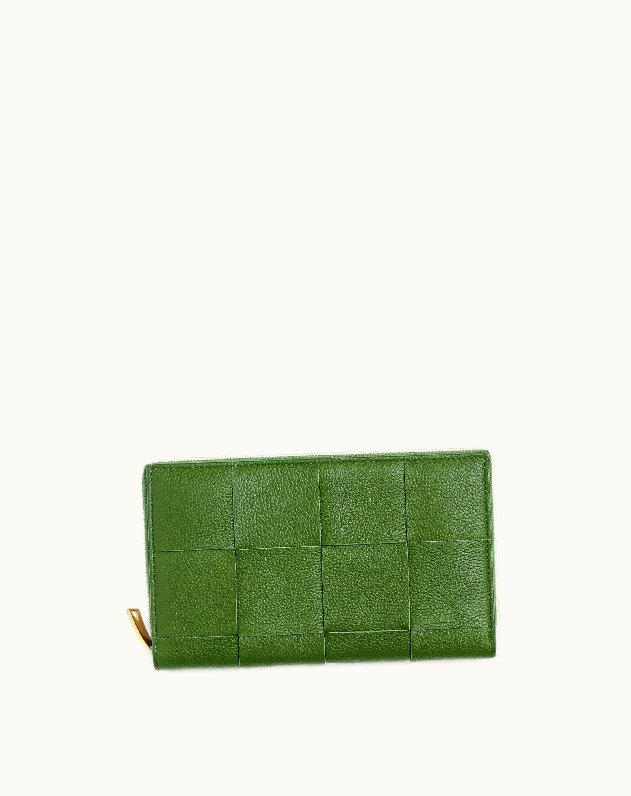 Bottega Veneta Bottega Veneta Women's Cassette Zip Around Wallet In Avocado
