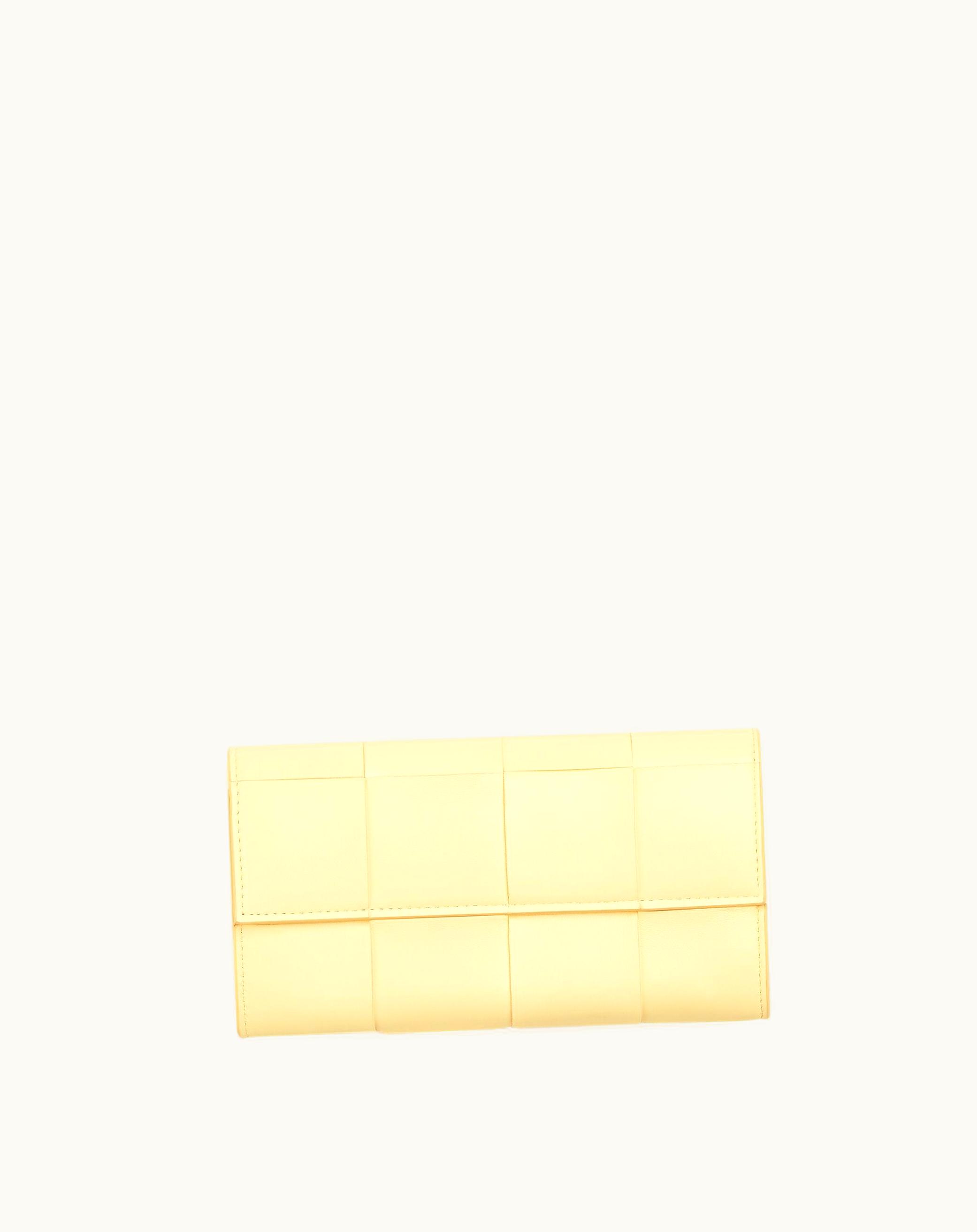 Bottega Veneta Bottega Veneta Women's Cassette Large Flap Wallet In Camomile