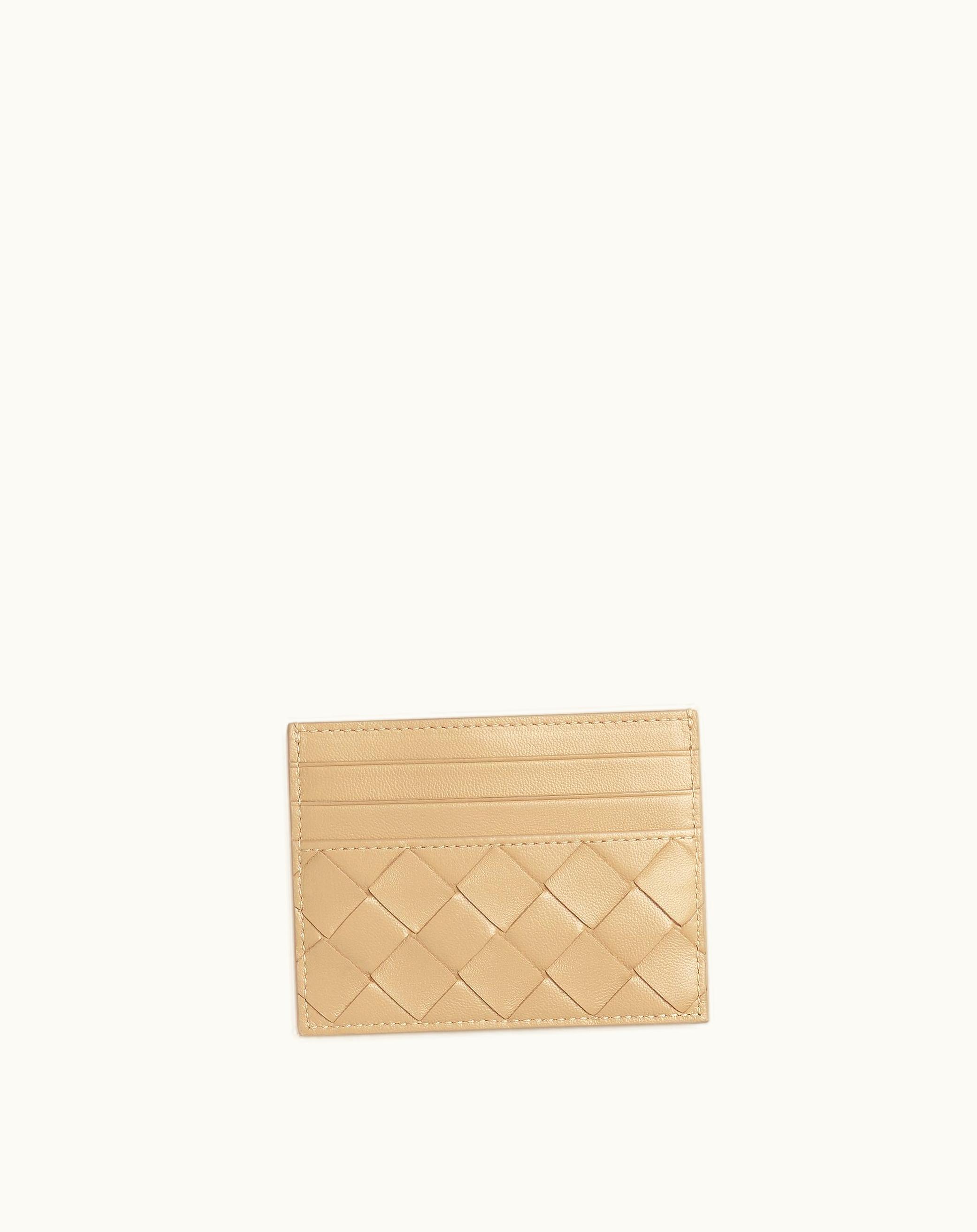 Bottega Veneta Bottega Veneta Women's Intrecciato Credit Card Case In Porridge