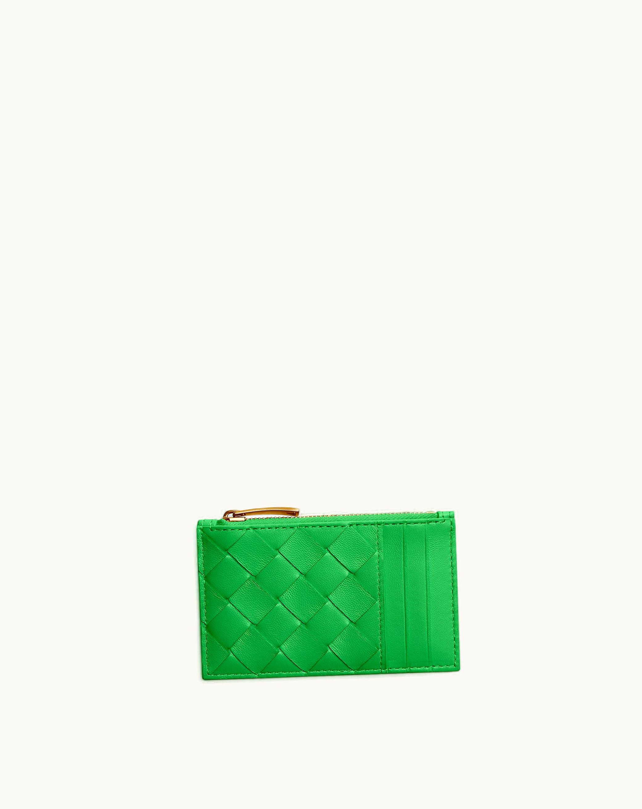 Bottega Veneta Bottega Veneta Women's Zipped Card Case In Parakeet