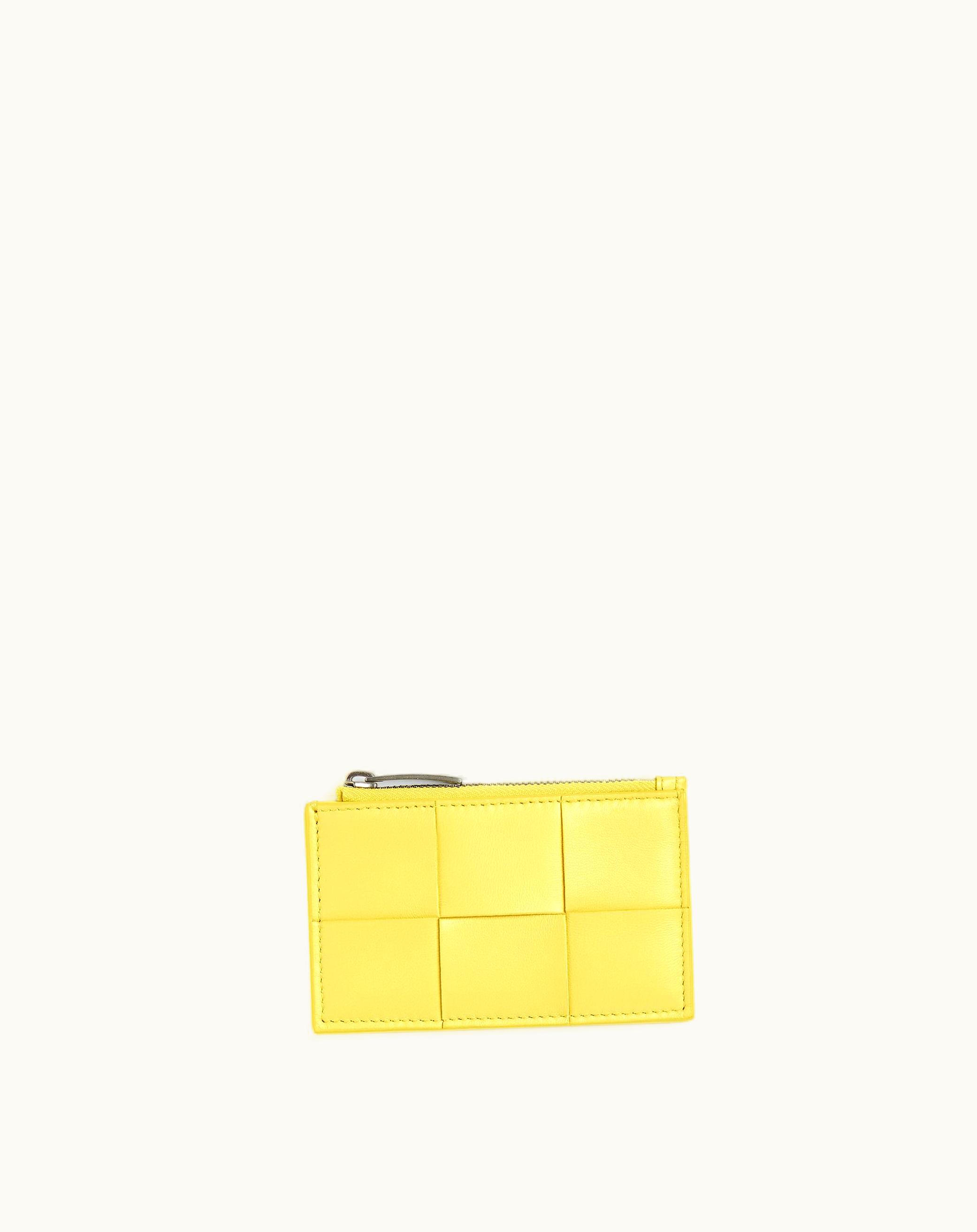 Bottega Veneta Bottega Veneta Women's Cassette Zippered Card Case In Sherbert