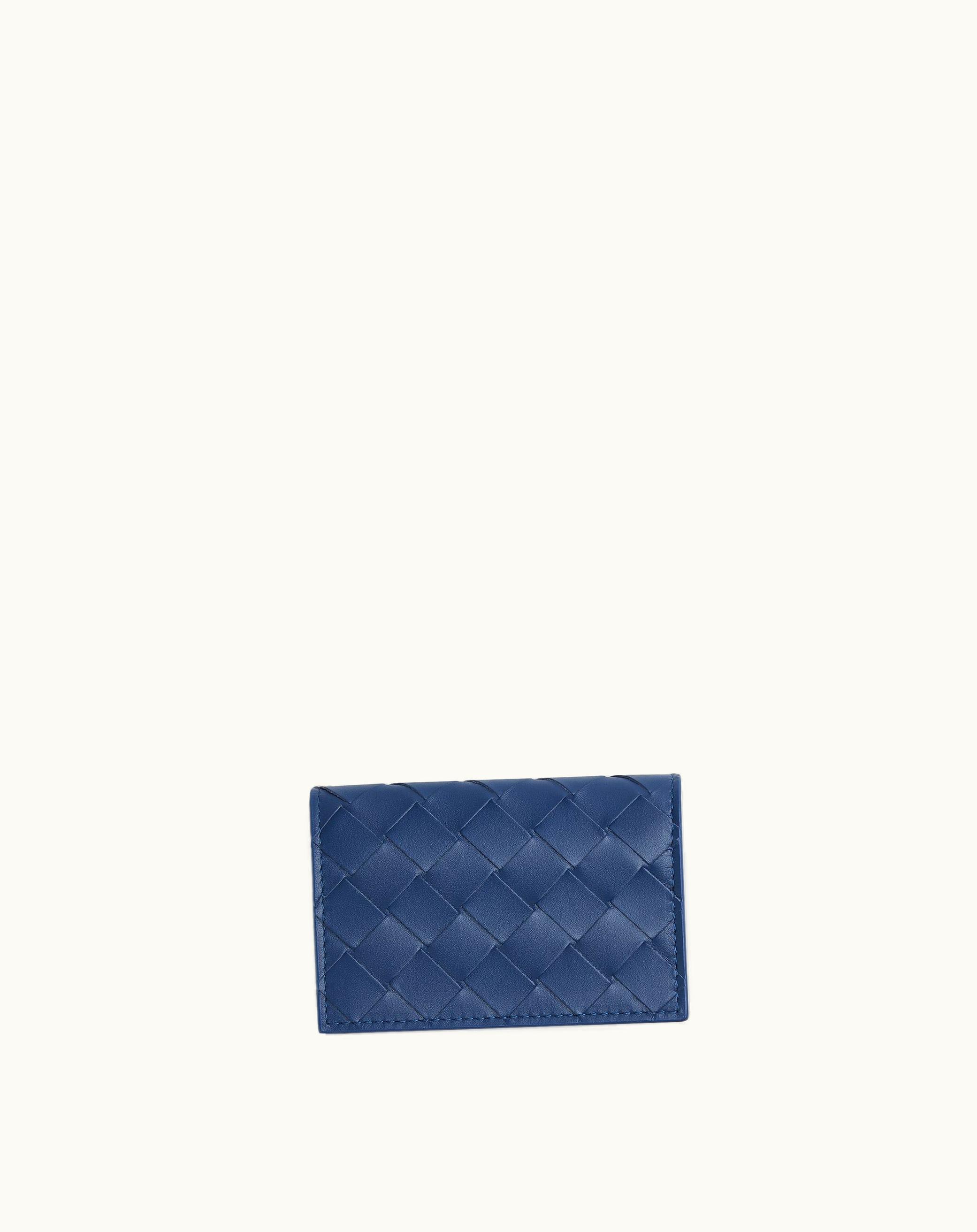 Bottega Veneta Bottega Veneta Men's Intrecciato Business Card Case In Cruise