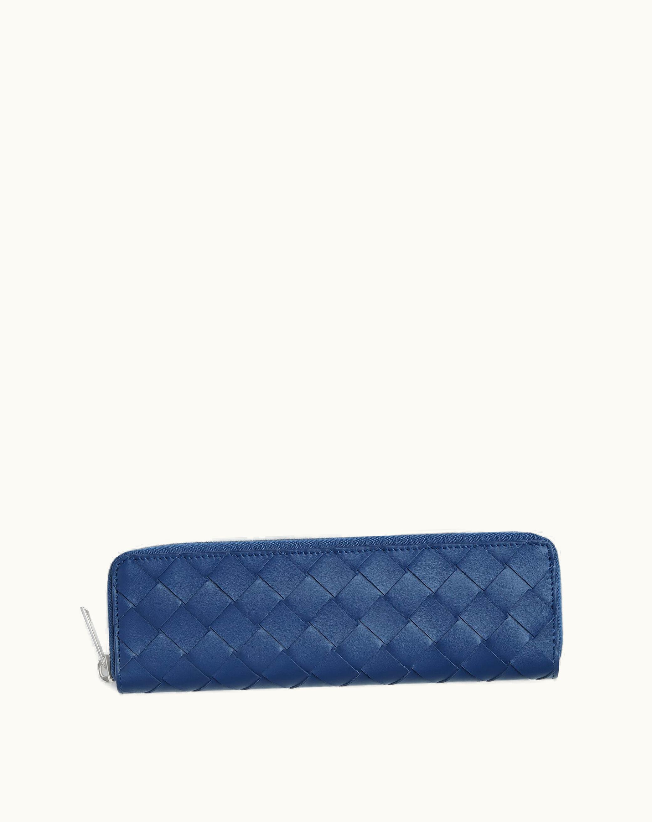 Bottega Veneta Bottega Veneta Intrecciato Slim Pencil Case In Cruise