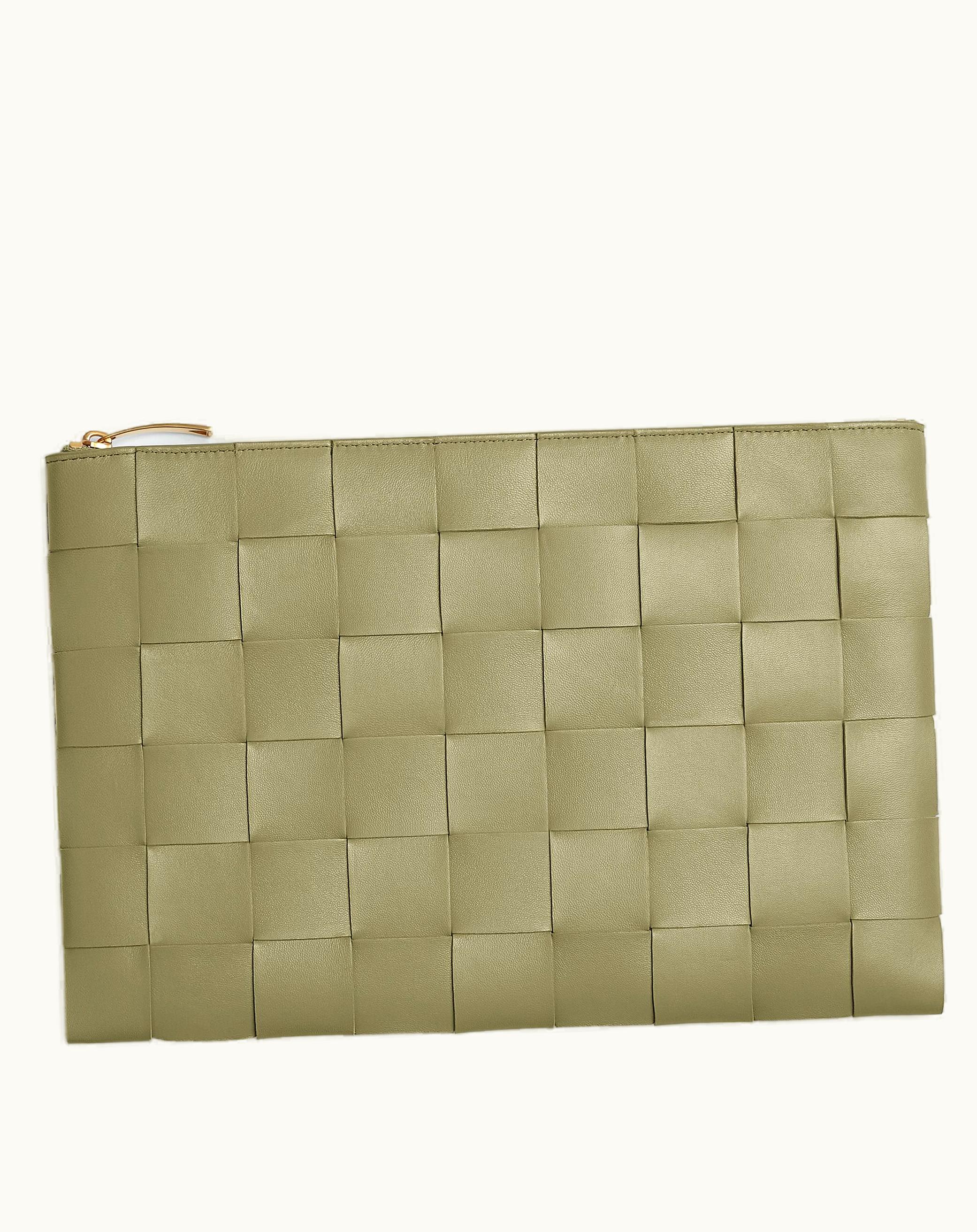 Bottega Veneta Bottega Veneta Women's Large Cassette Flat Pouch In Travertine