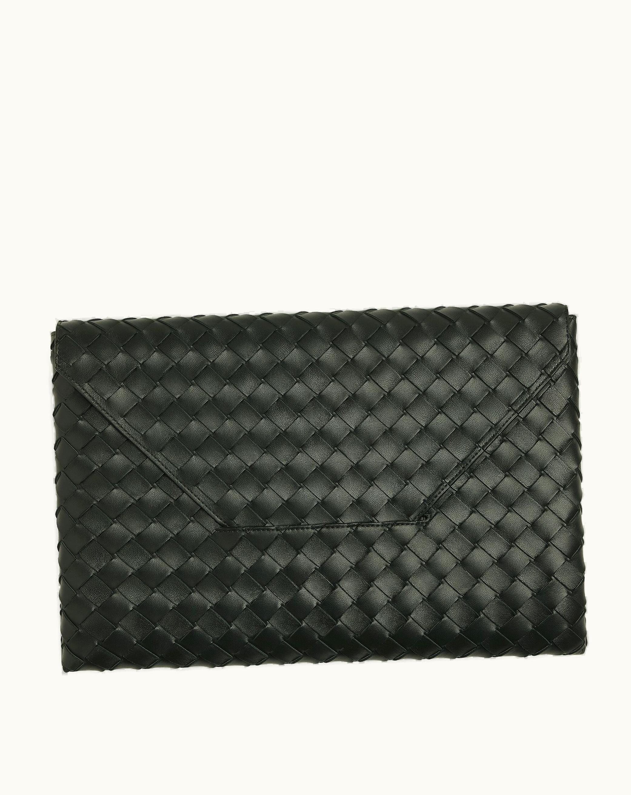 Bottega Veneta Bottega Veneta Women's Large Origami Envelope Pouch In Dark Green
