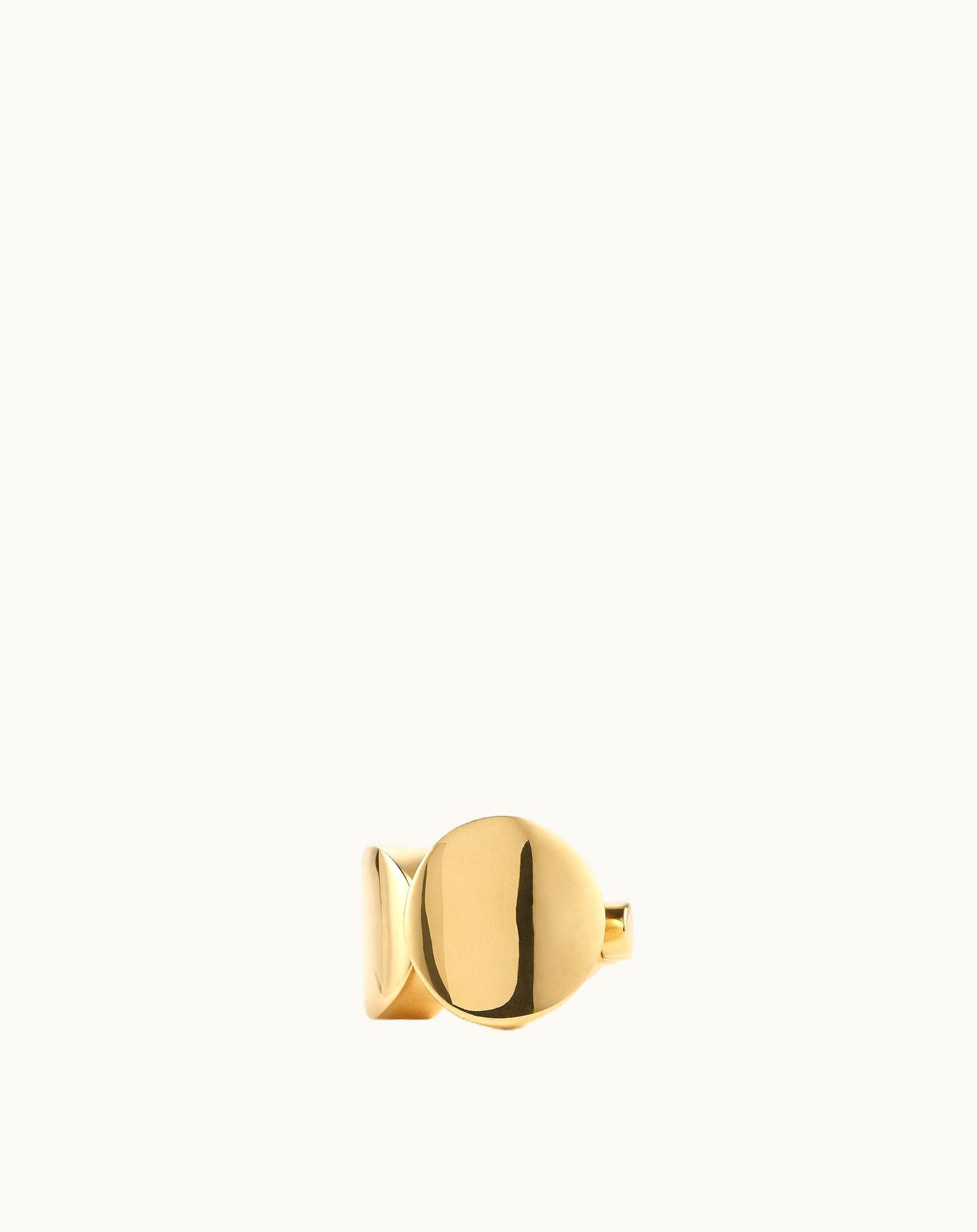Bottega Veneta Bottega Veneta Women's Step Ring In Yellow Gold