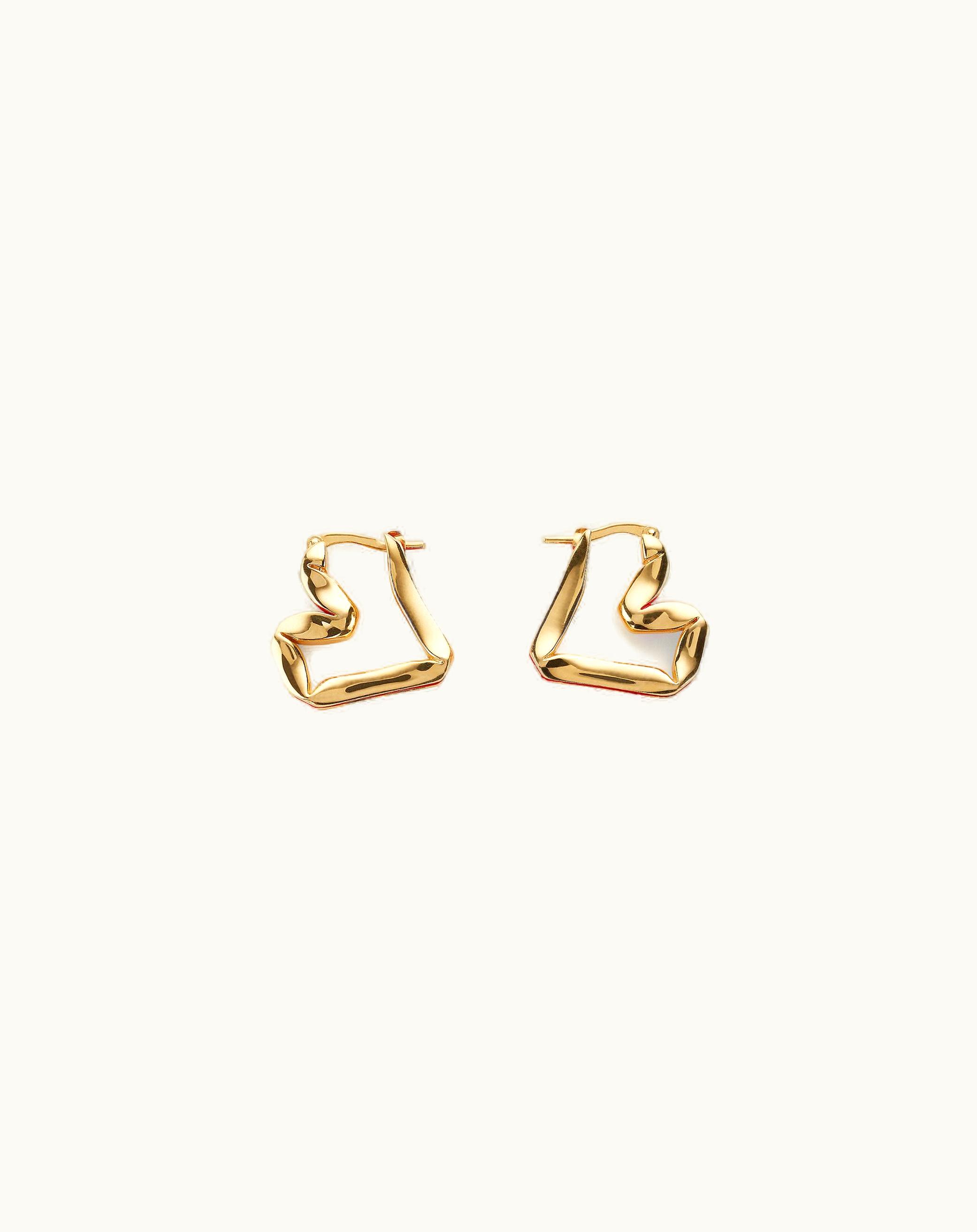 Bottega Veneta Bottega Veneta Women's H Beam Earrings In Chili