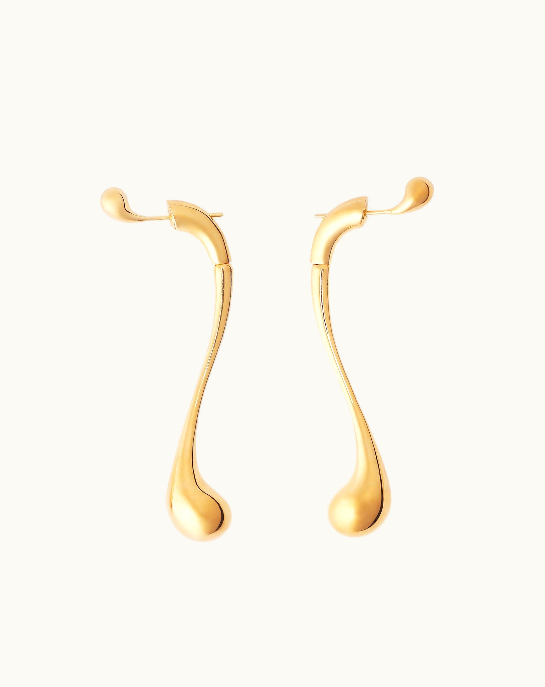 Bottega Veneta Bottega Veneta Women's Drop Earrings In Yellow Gold Yellow gold