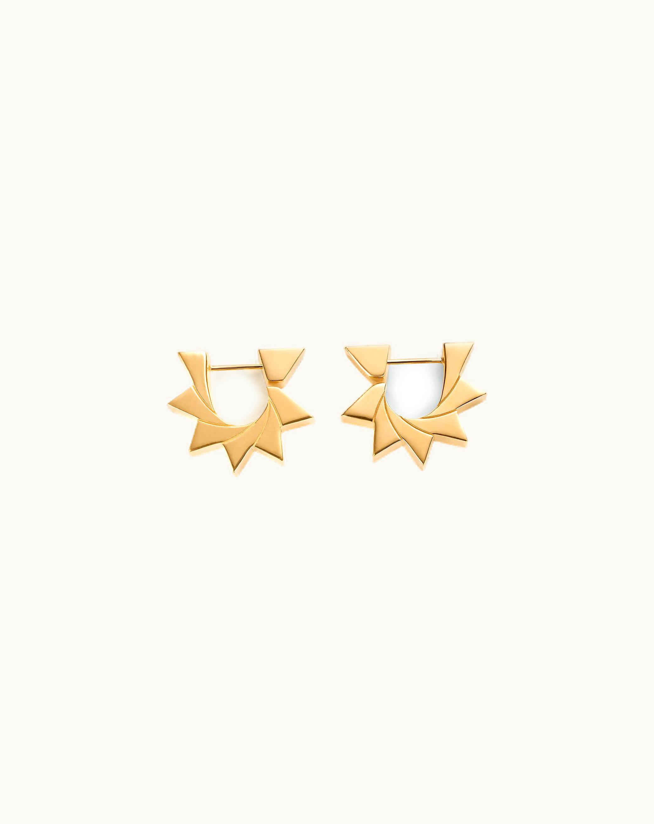 Bottega Veneta Bottega Veneta Women's Window Earrings In Yellow Gold