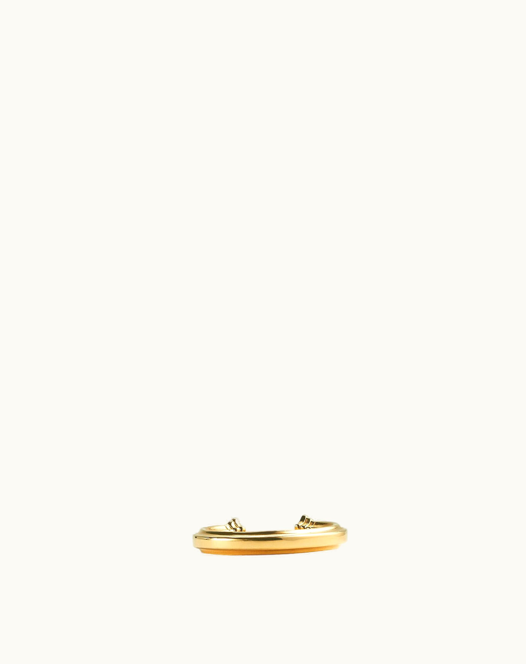 Bottega Veneta Bottega Veneta Women's Pillar Ring In Yellow Gold
