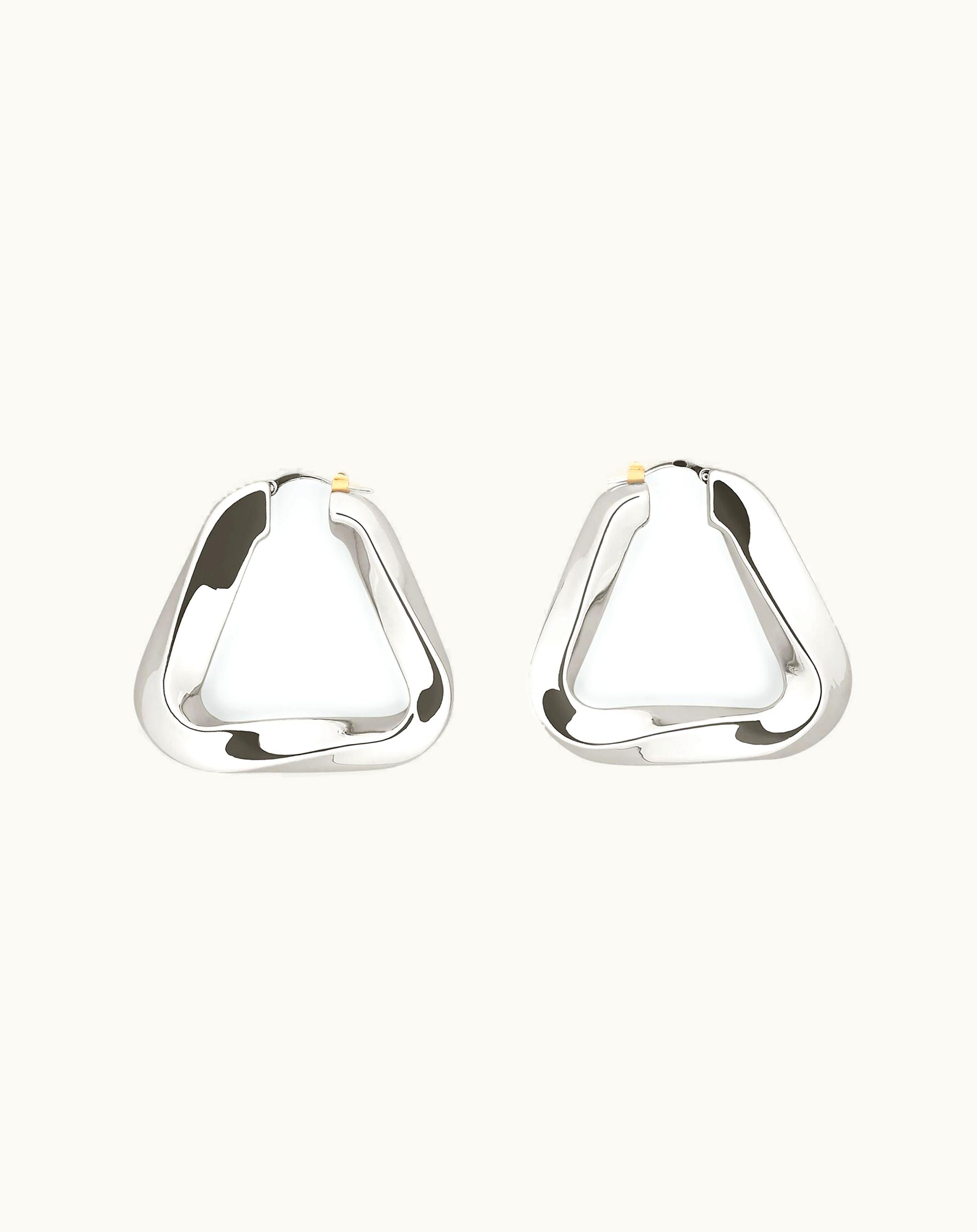 Bottega Veneta Bottega Veneta Women's Essentials Hoop Earrings In Silver