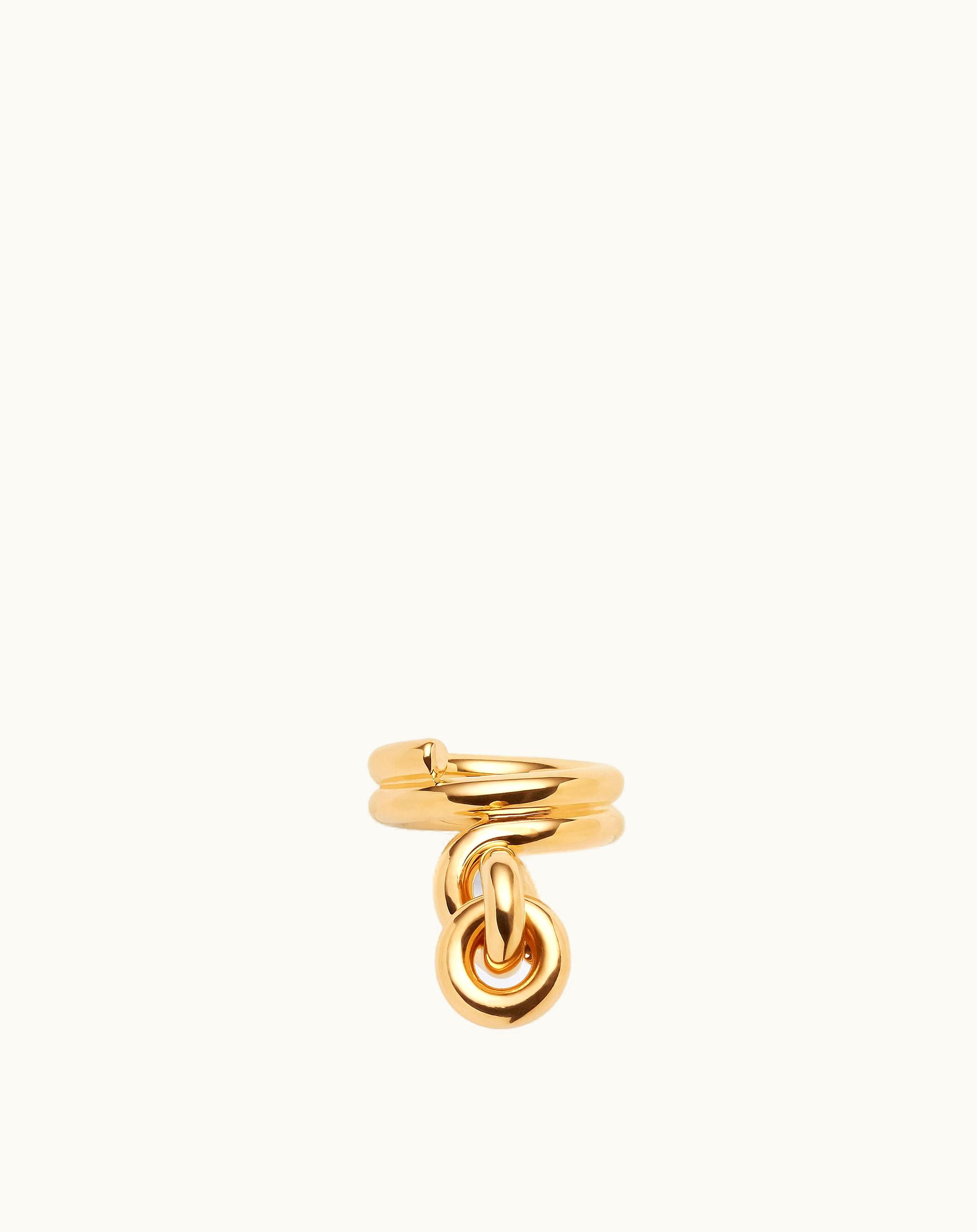 Bottega Veneta Bottega Veneta Women's Loop Ring In Yellow Gold