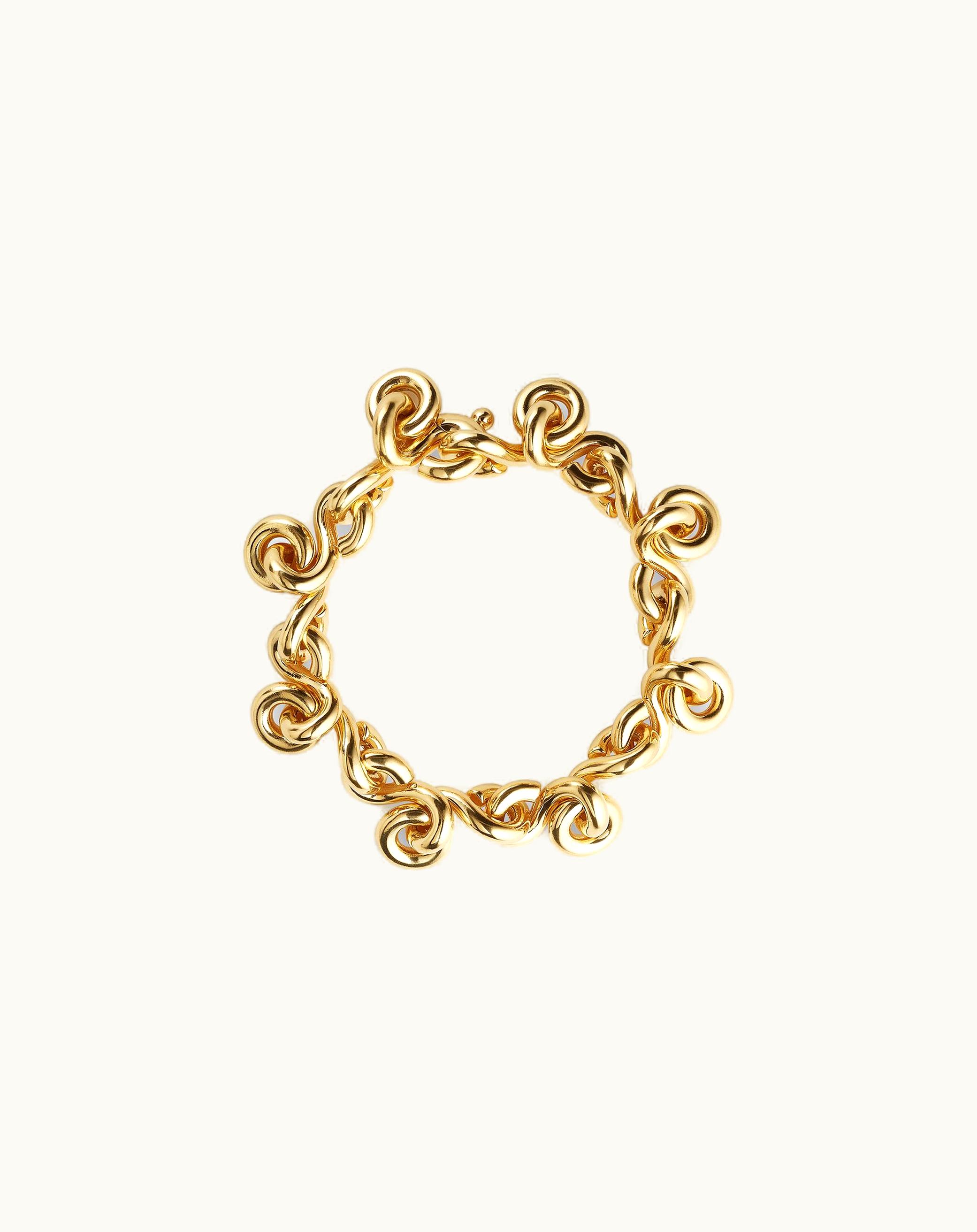 Bottega Veneta Bottega Veneta Women's Loop Bracelet In Yellow Gold