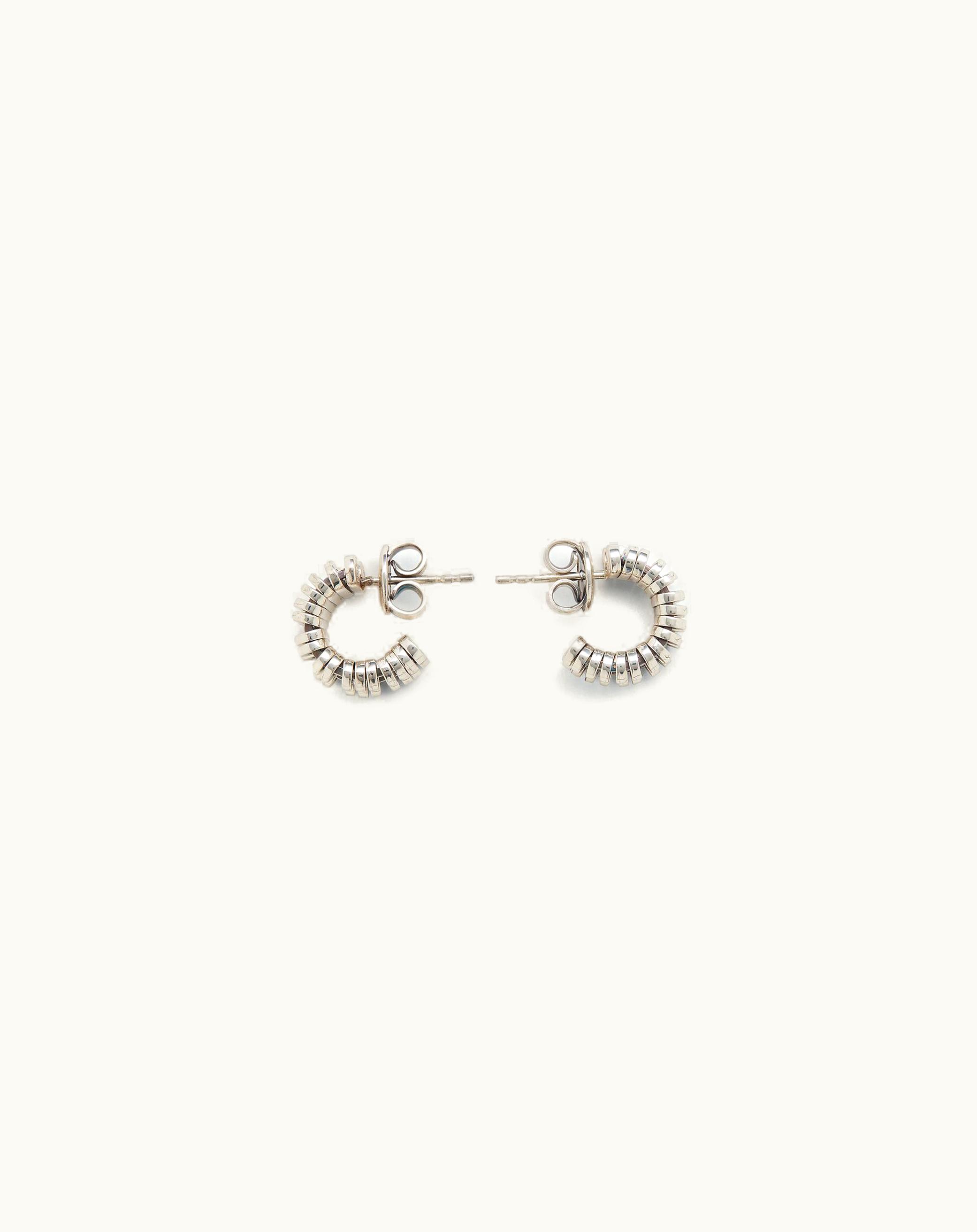 Bottega Veneta Bottega Veneta Women's Staple Mini Hoop Earrings In Silver