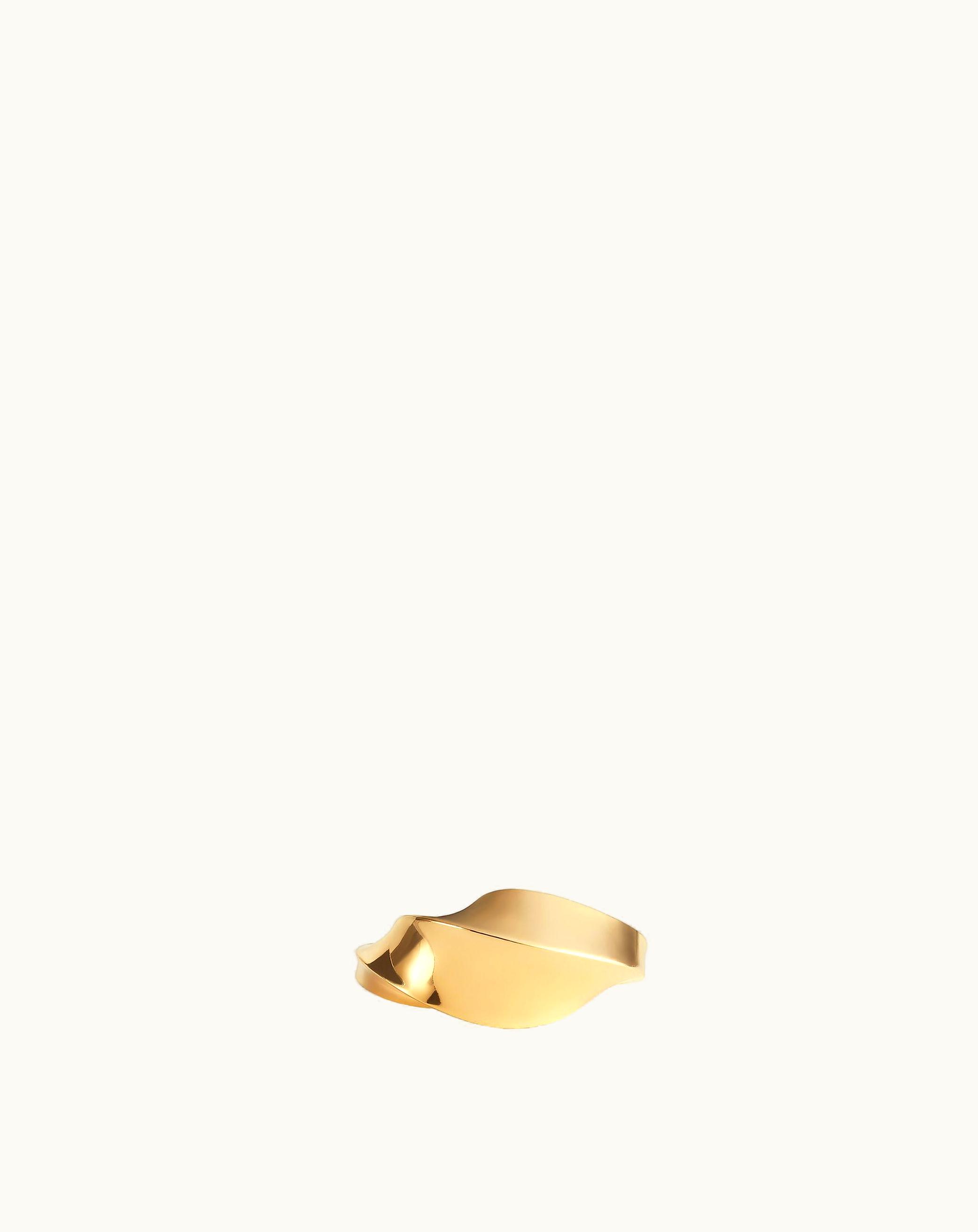 Bottega Veneta Bottega Veneta Women's Twist Ring In Yellow Gold