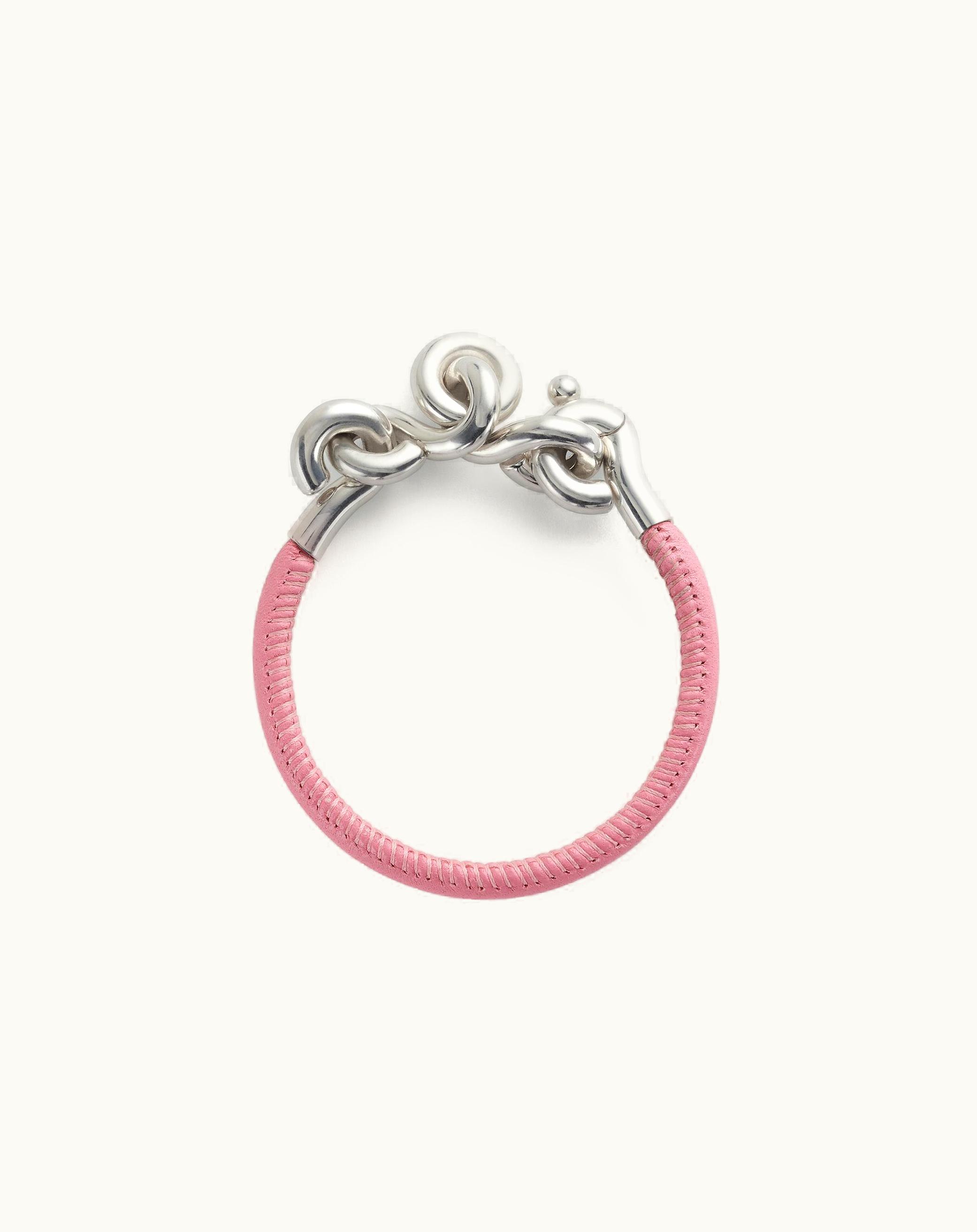 Bottega Veneta Bottega Veneta Women's Loop Leather Bracelet In Ribbon