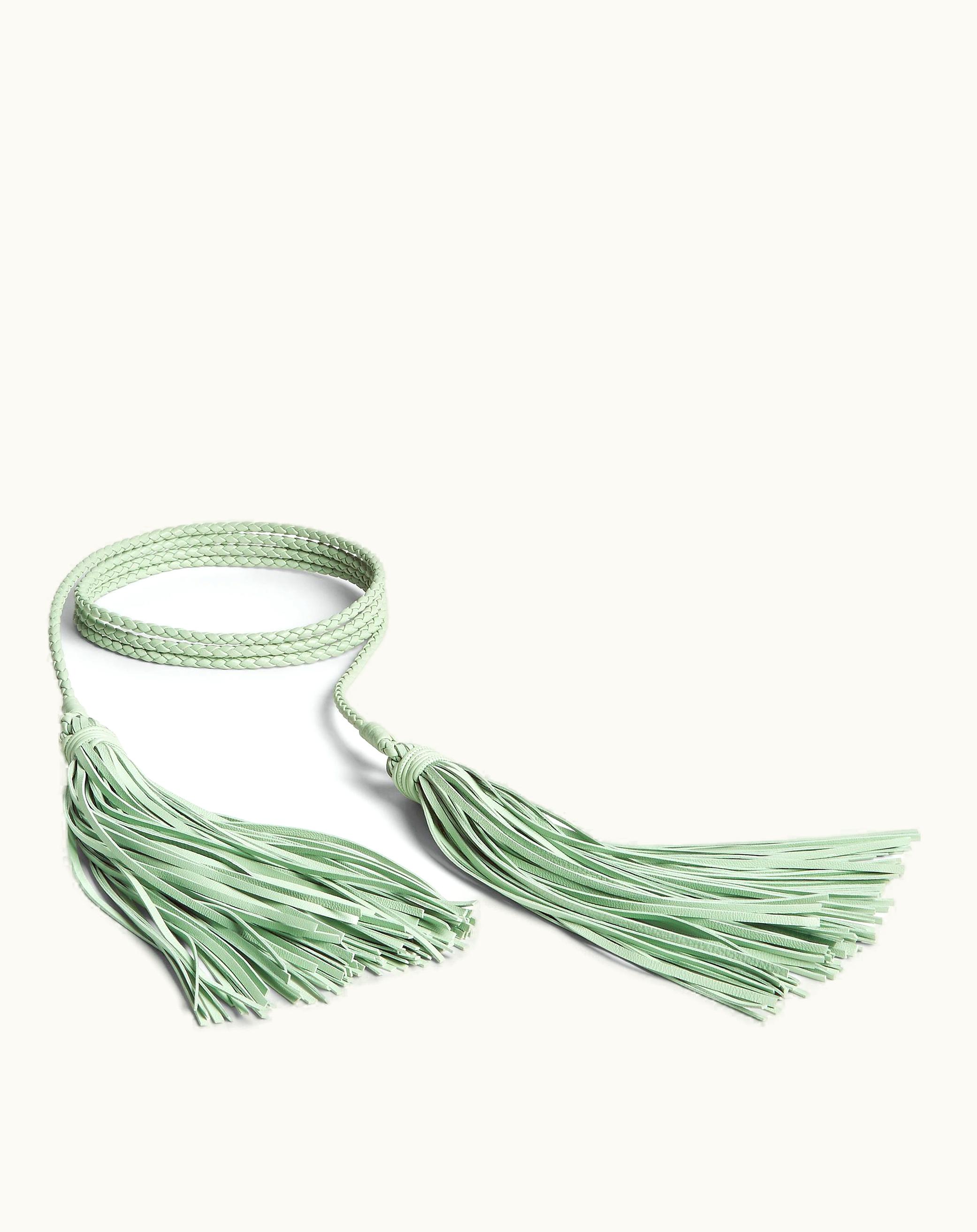 Bottega Veneta Bottega Veneta Women's Pompom Belt In Fresh Mint