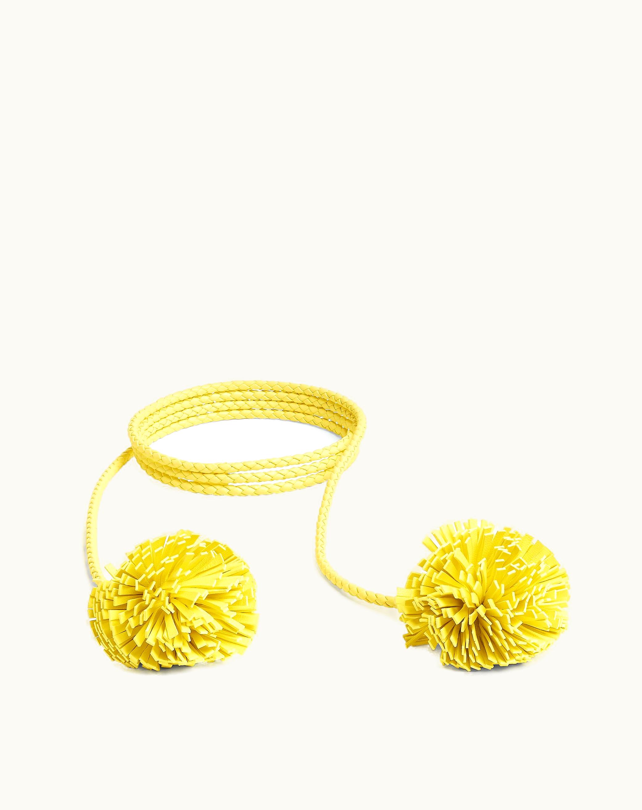 Bottega Veneta Bottega Veneta Women's Pompom Coaxial Belt In Sherbert