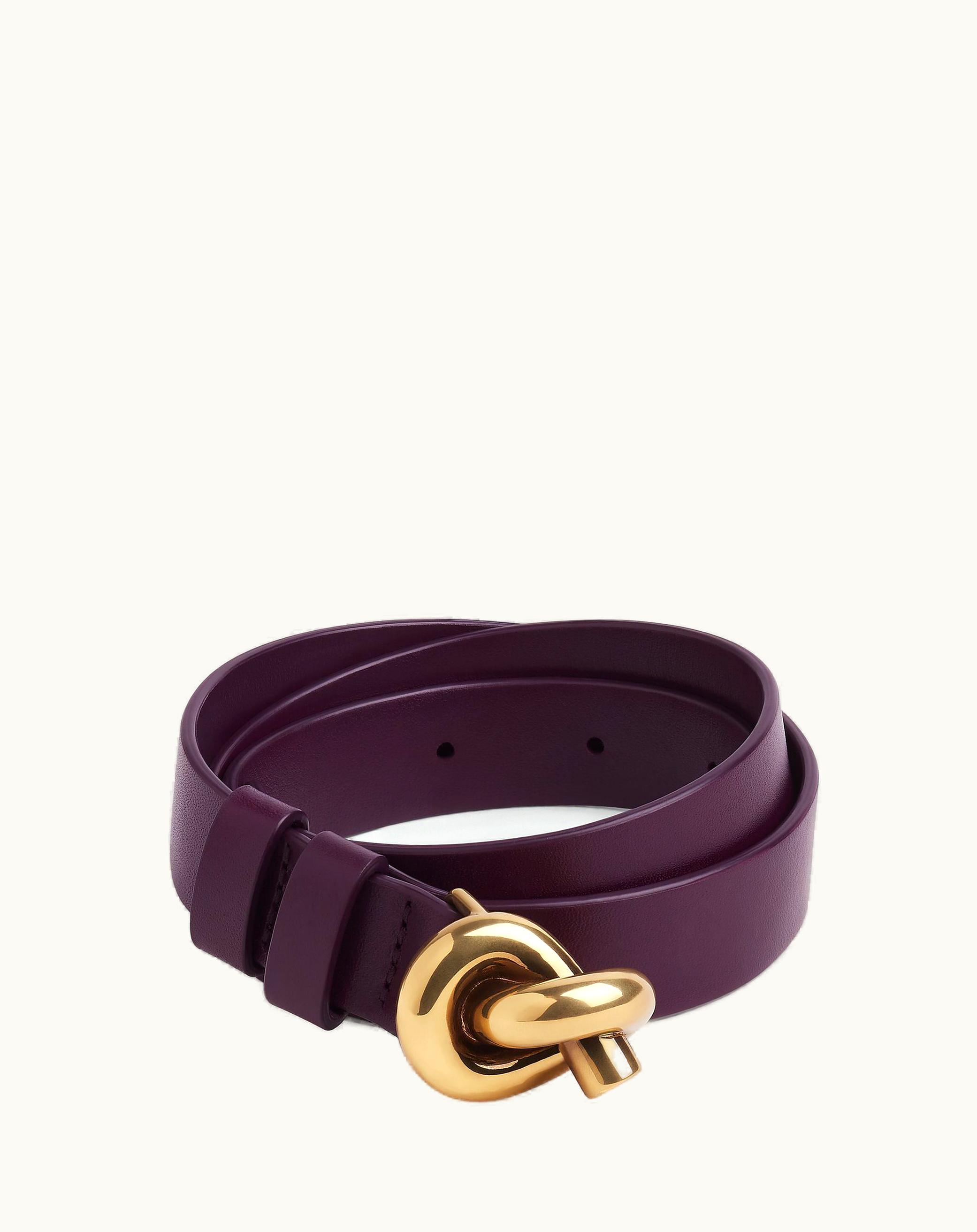 Bottega Veneta Bottega Veneta Women's Knot Belt In Dark Mystic
