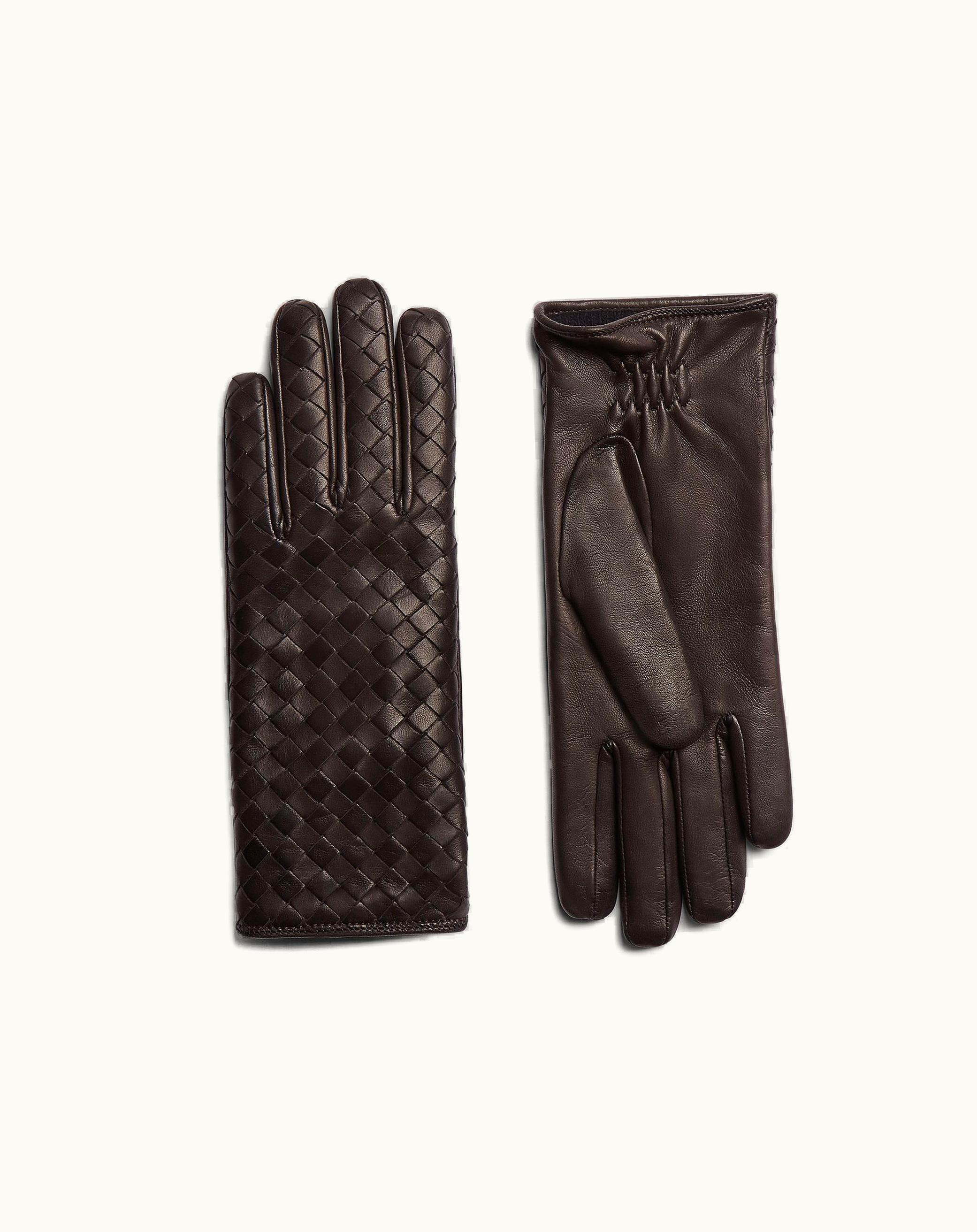 Bottega Veneta Bottega Veneta Women's Intrecciato Leather Gloves In Fondant