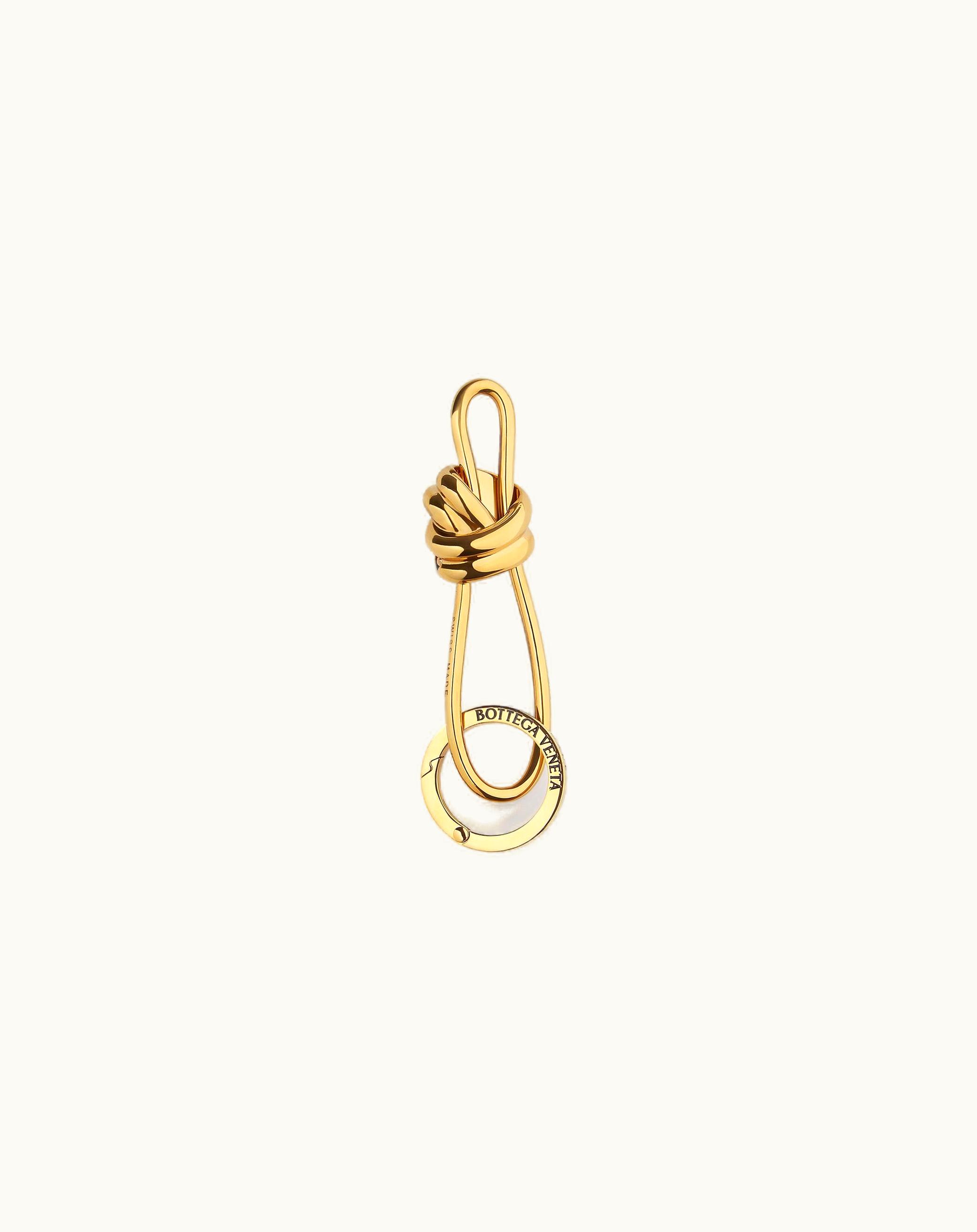 Bottega Veneta Bottega Veneta Women's Andiamo Key Ring In Muse Brass