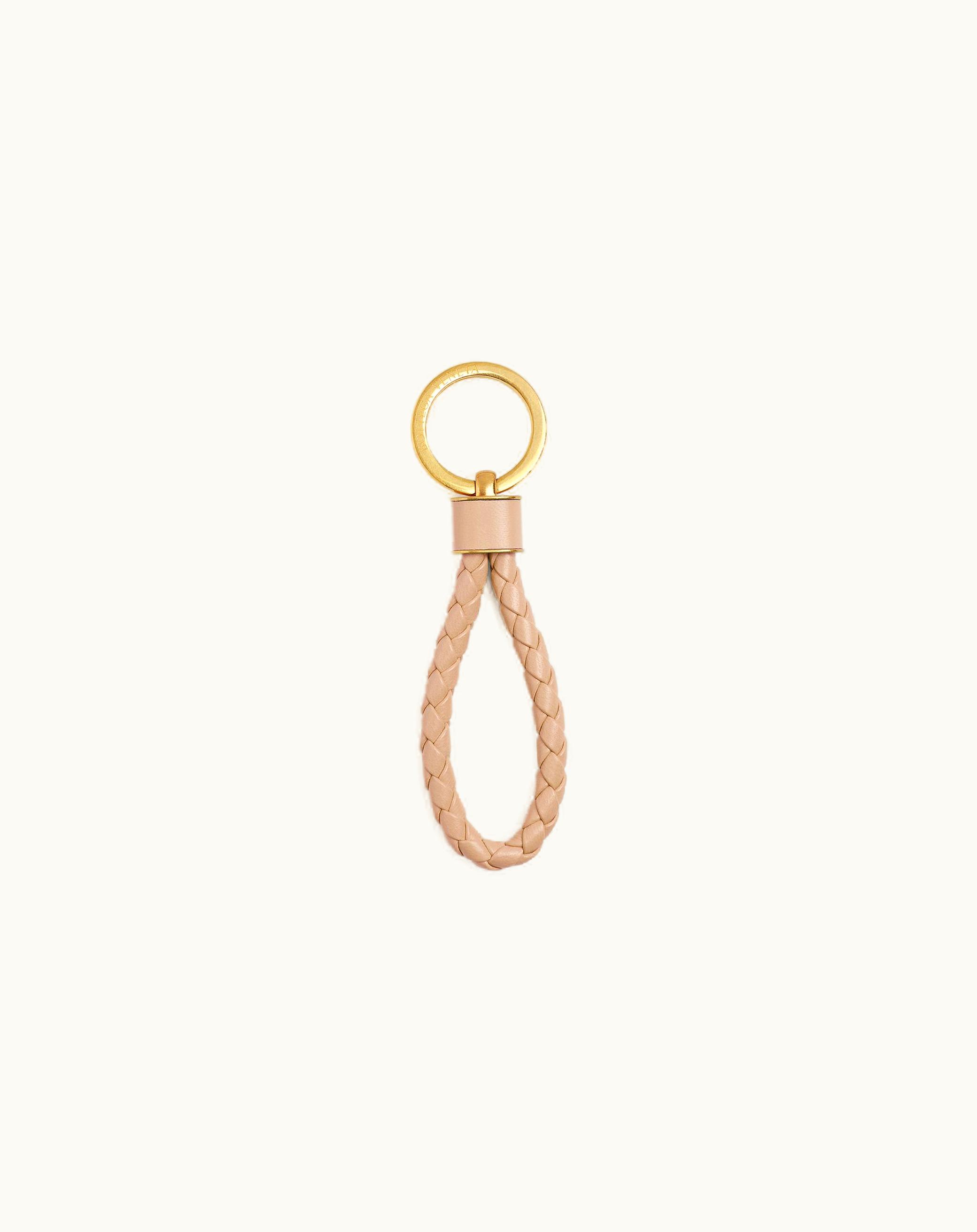 Bottega Veneta Bottega Veneta Women's Intreccio Key Ring In Lotus